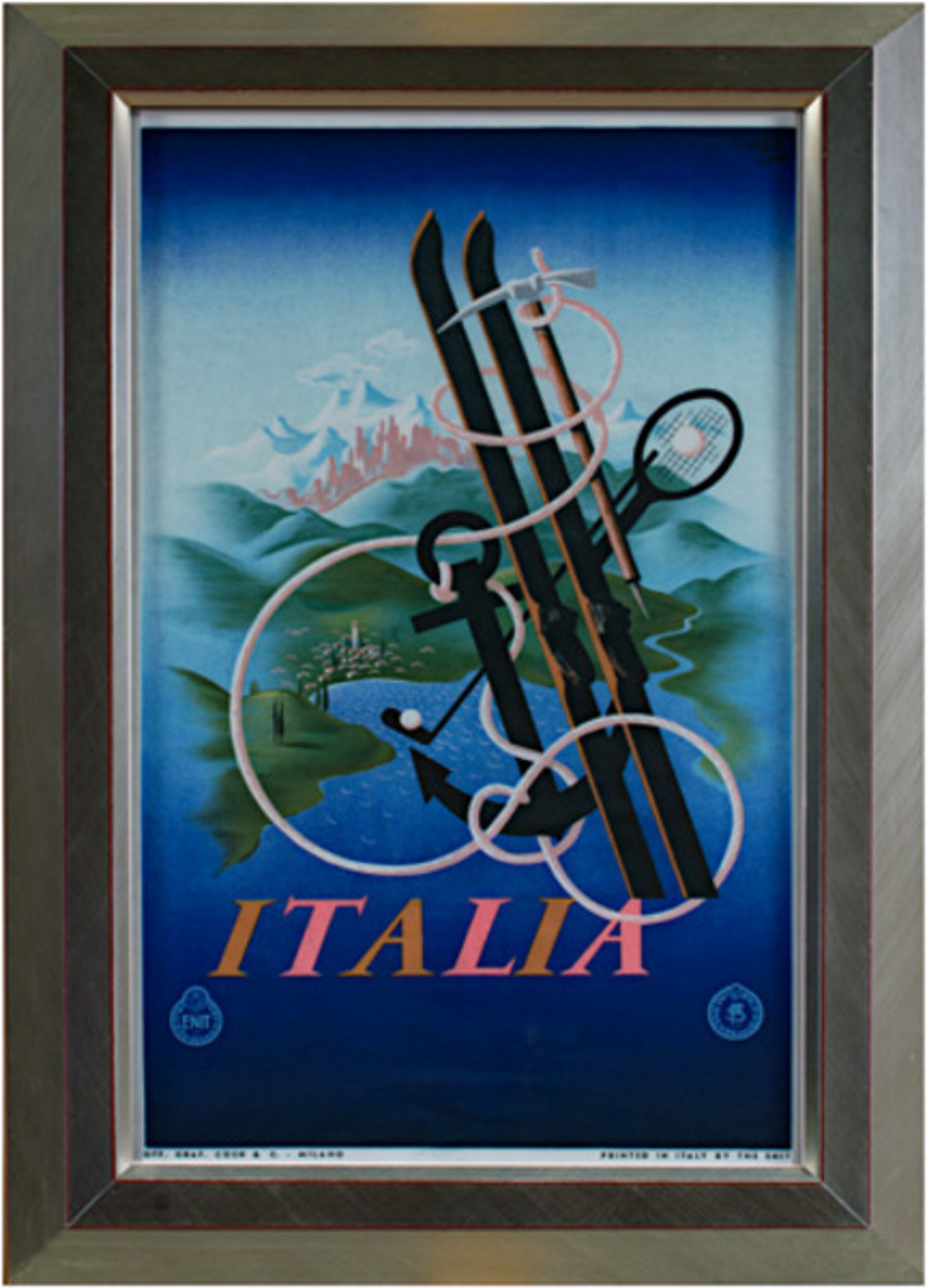 Italia by A.M. (Adolphe Mouron) Cassandre