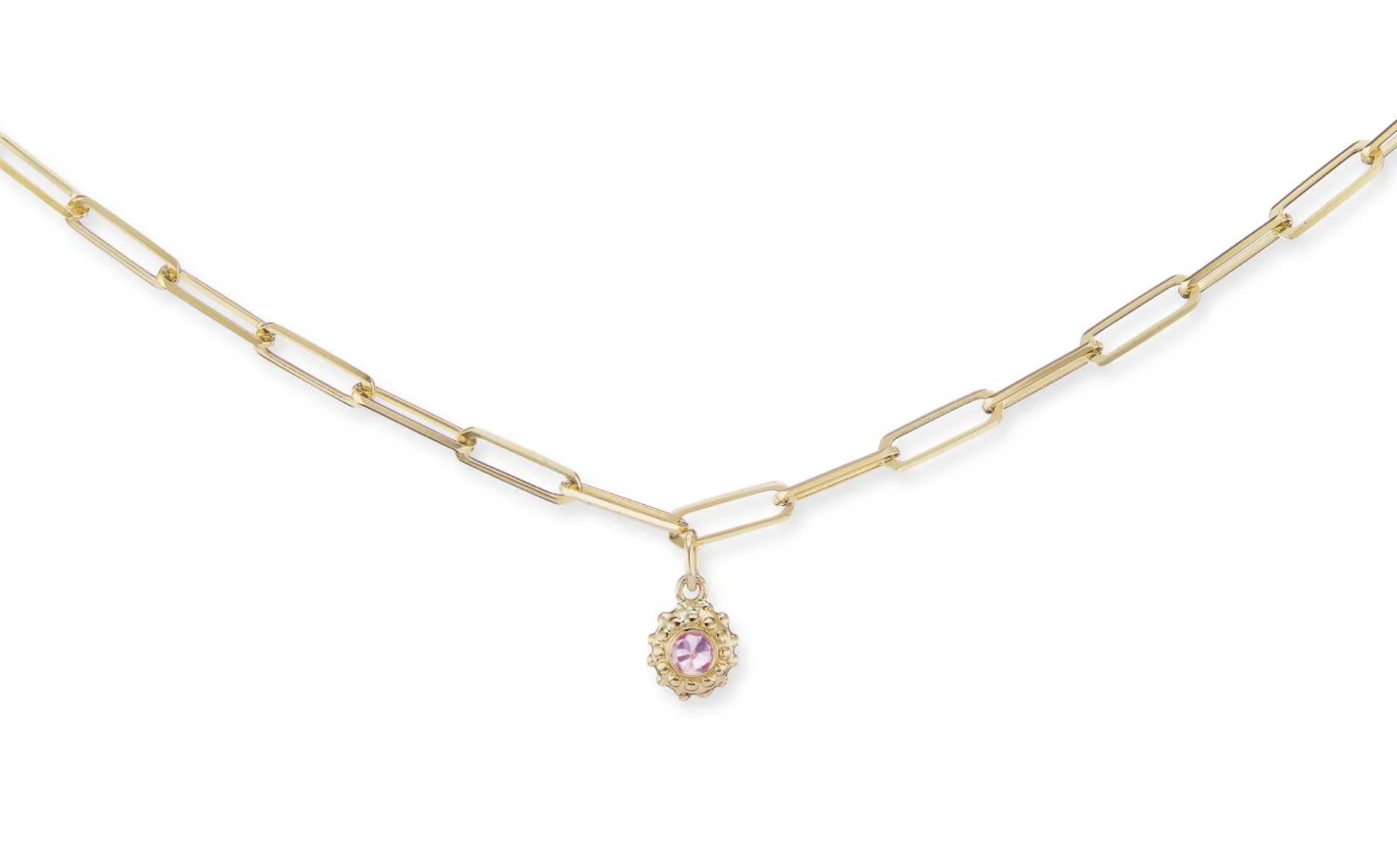 California Dreaming Pink Sapphire Necklace by Ana Katarina