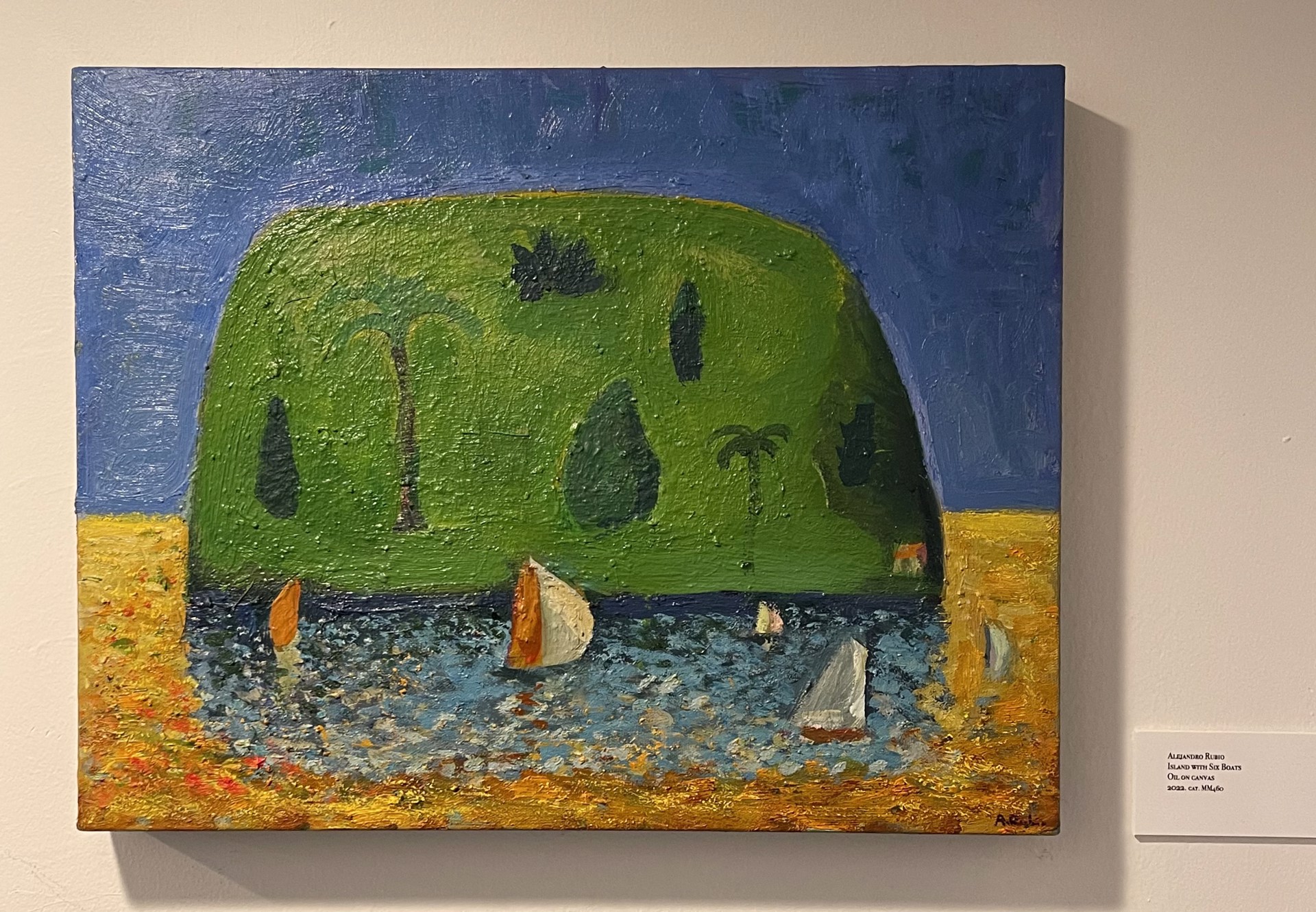 Island with Six Boats by Alejandro Rubio