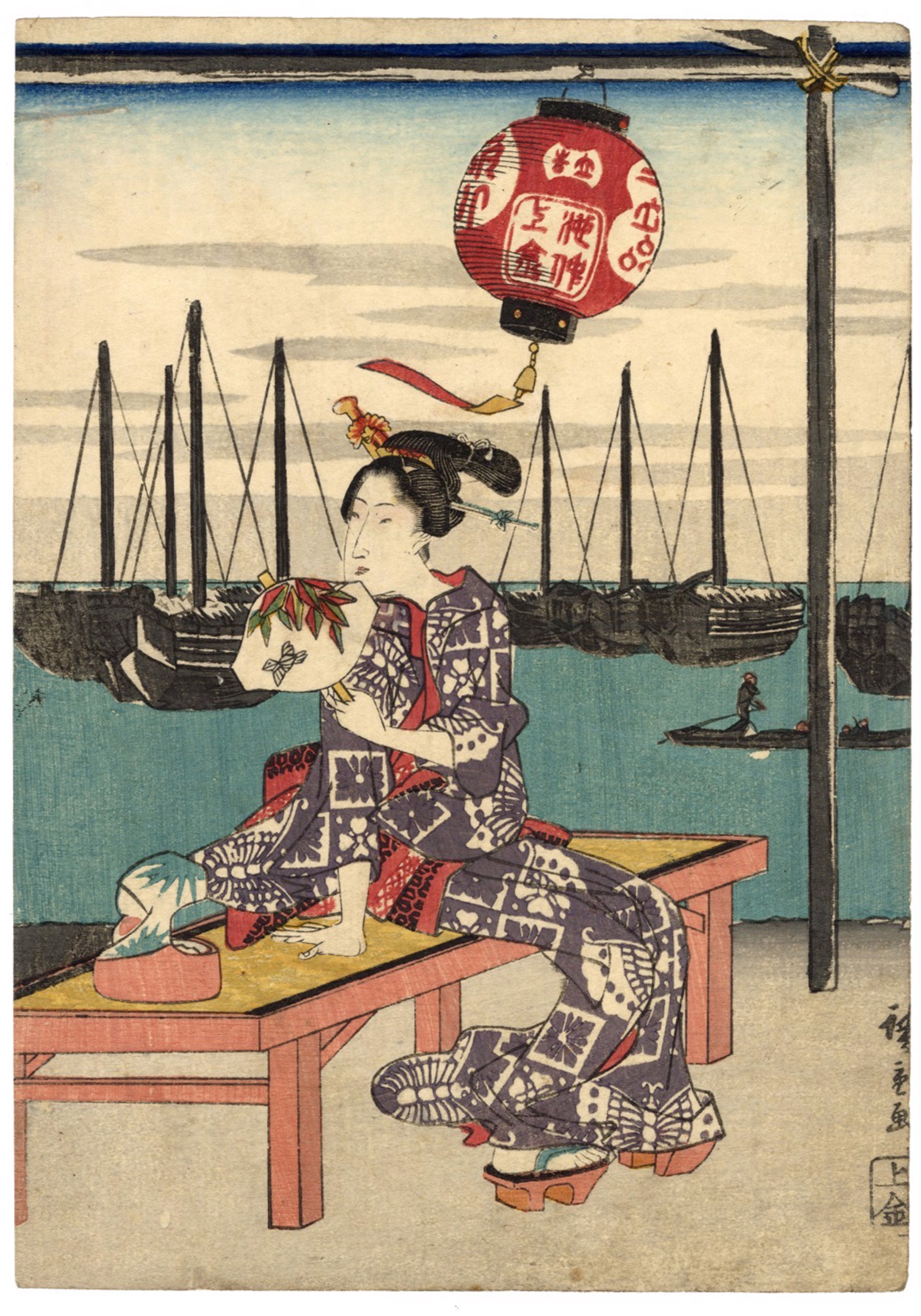 Autumn Moon Over Takanawa by Hiroshige