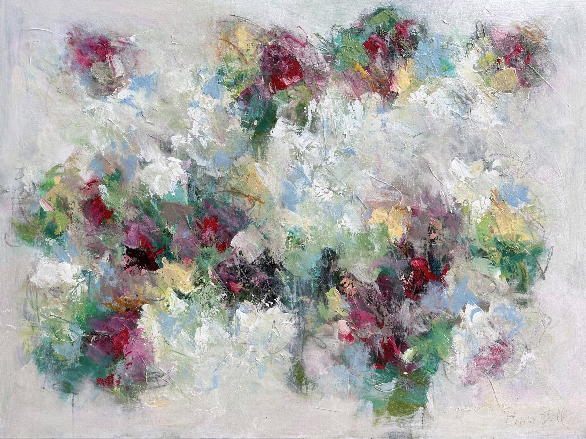 Rose Garden Abstract by Emma Bell