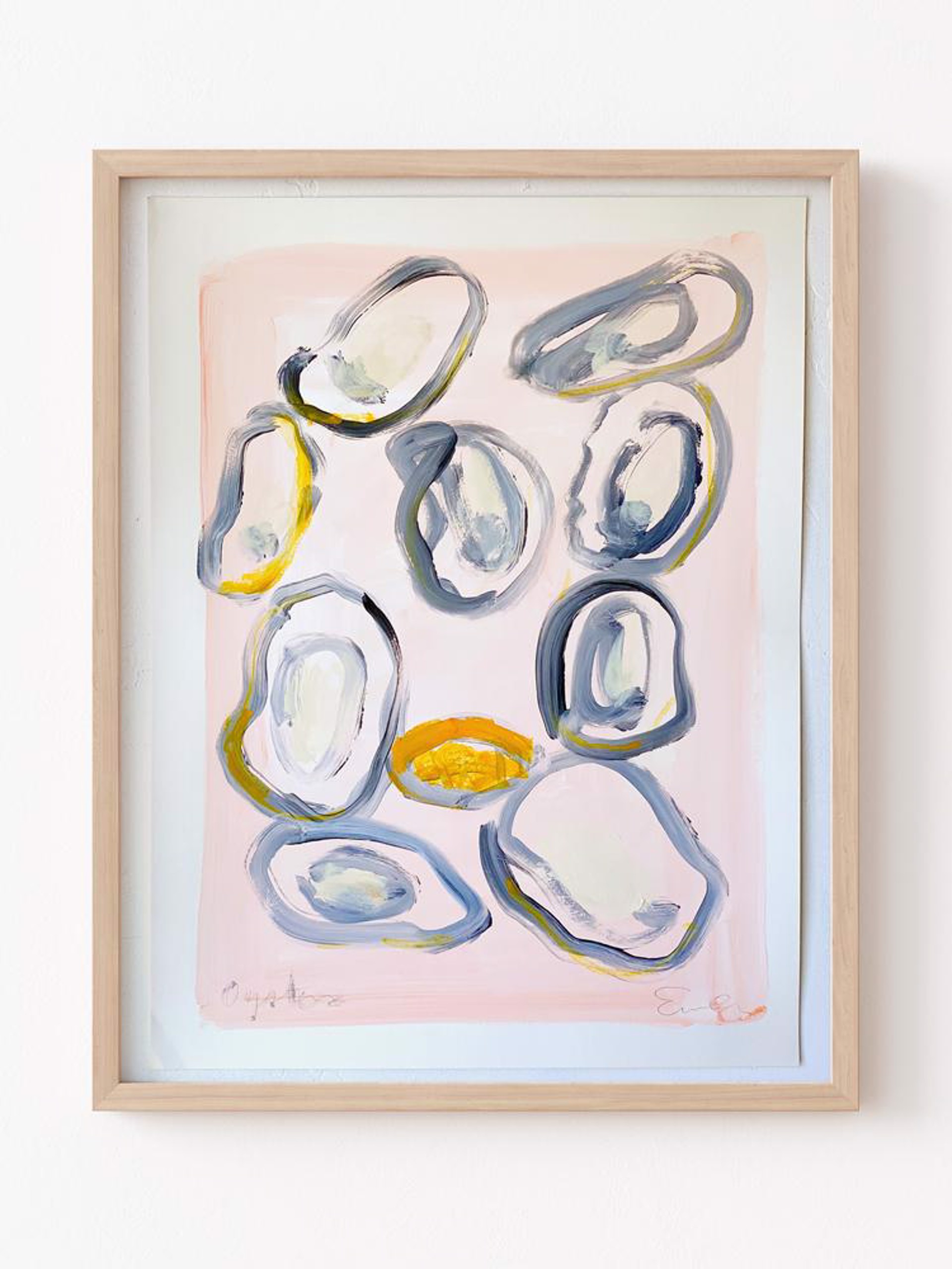 Nine Oysters, Peachy by Anne-Louise Ewen