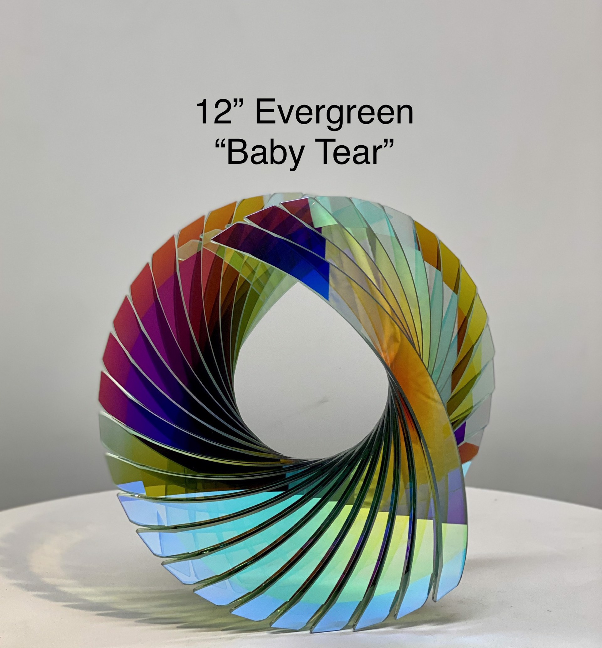Baby Tear (Evergreen with dichroic) by Tom Marosz