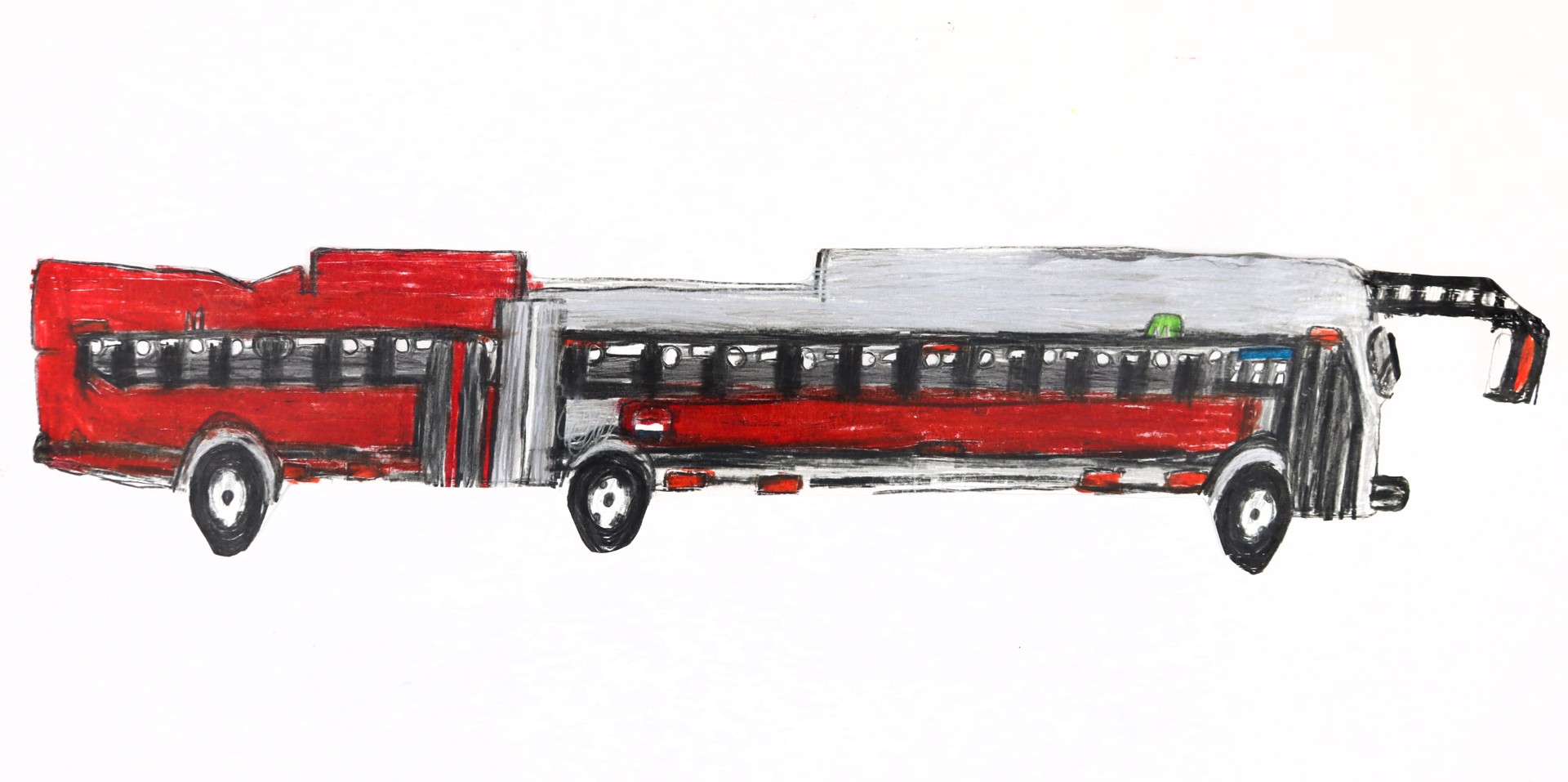 Double Metro Bus by Michael Haynes