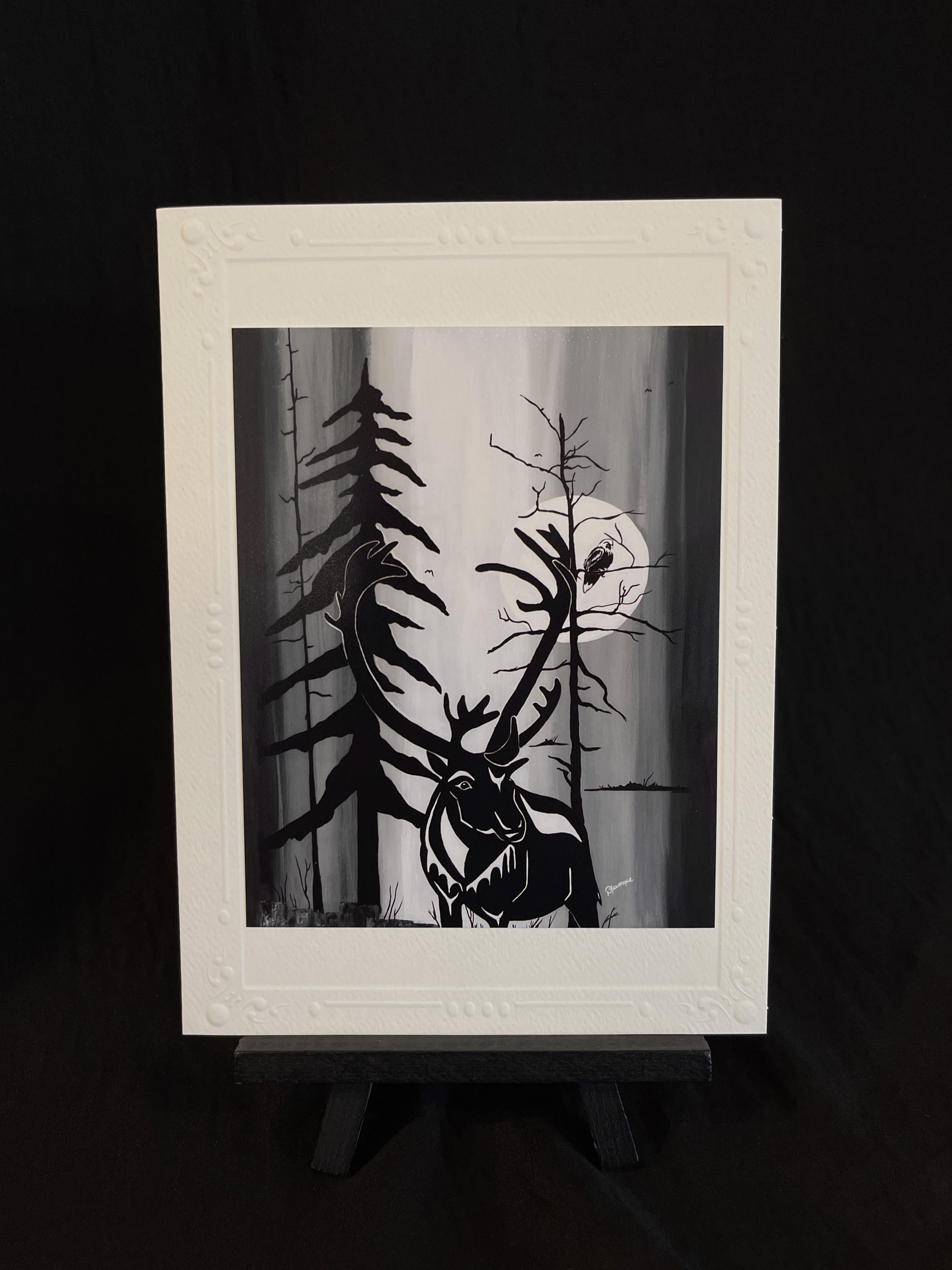 Art Card - Caribou by Diane Levesque