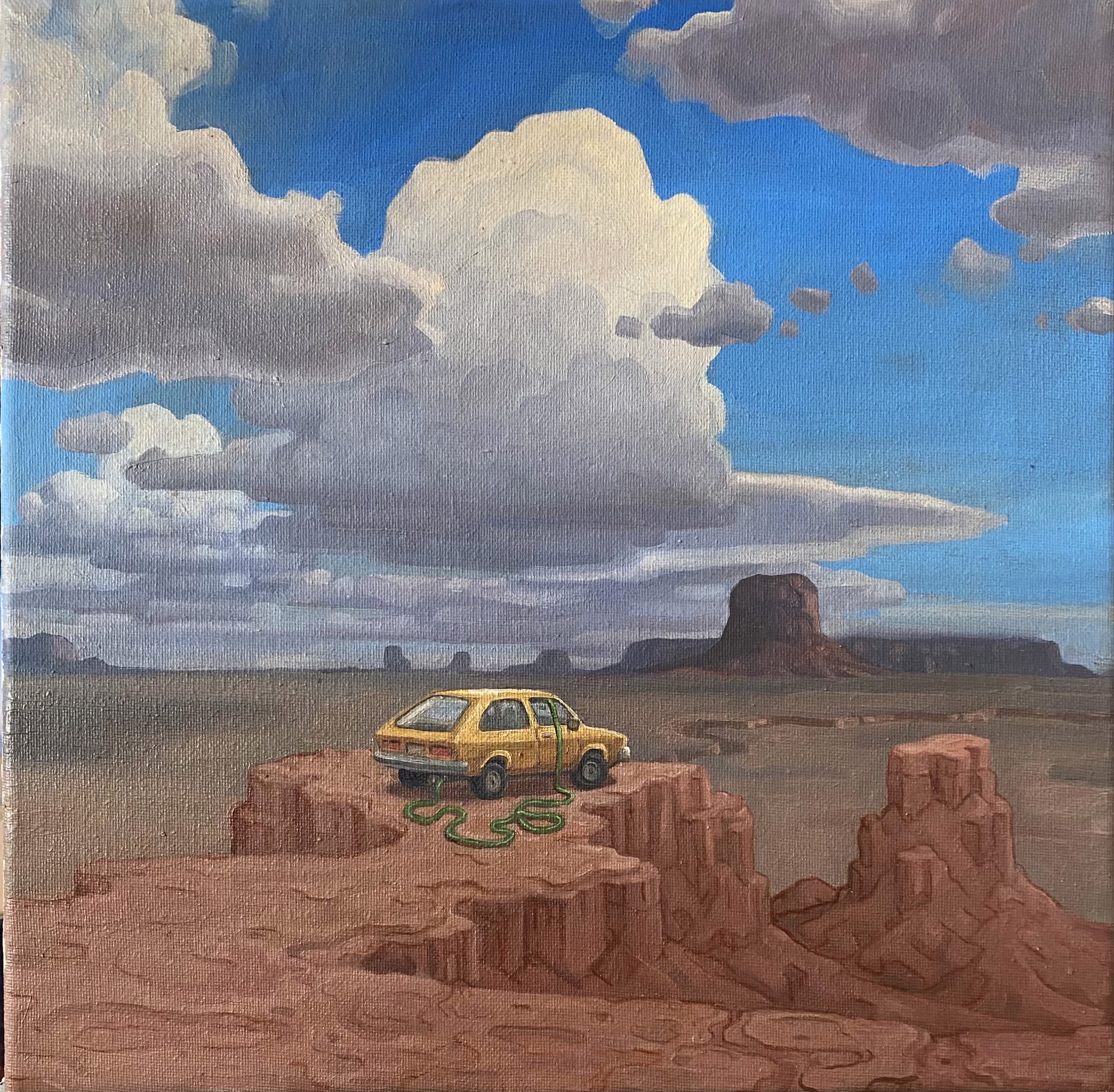 Landscape with Chevy Chevette 2 by Colin Chillag