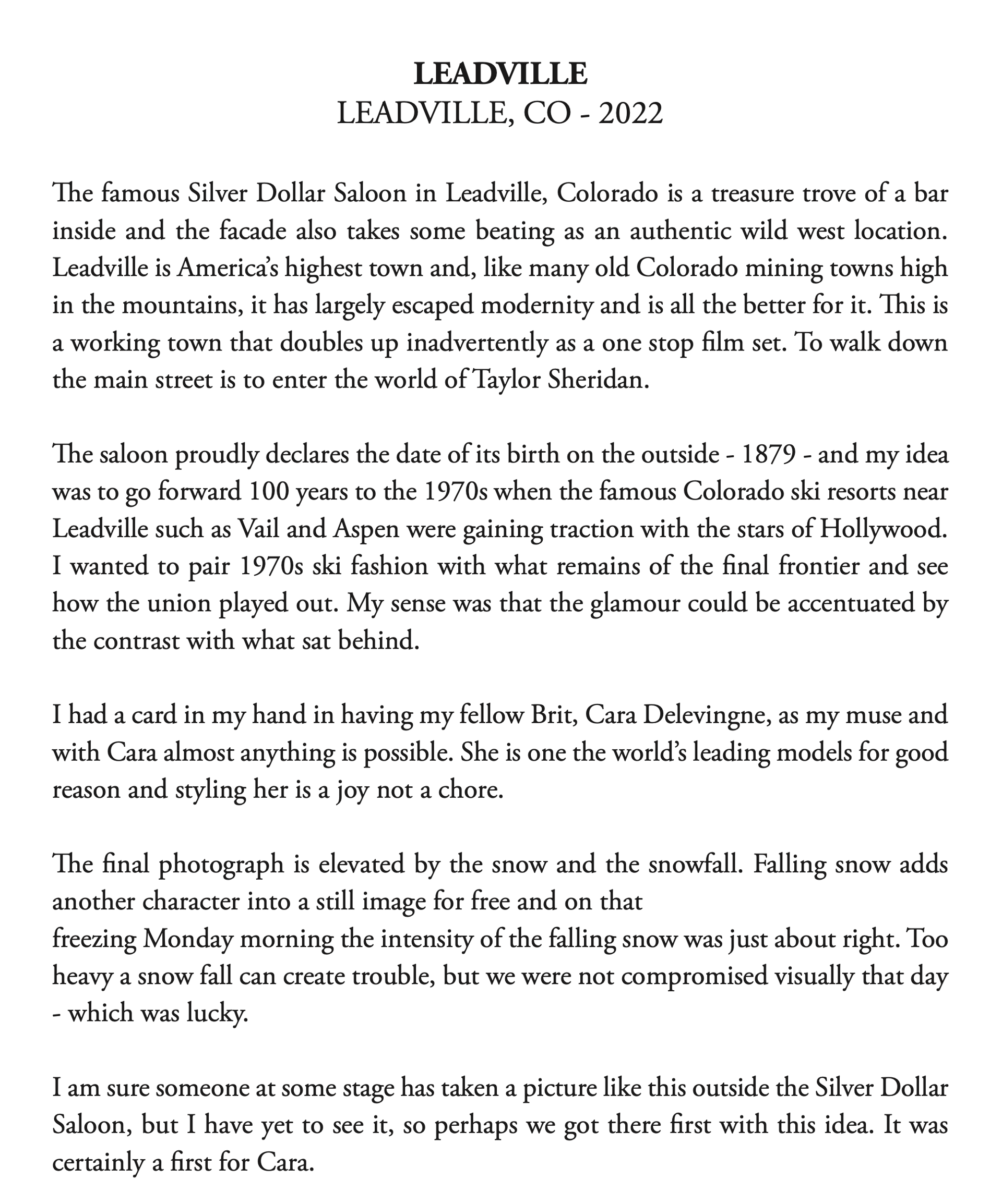 Leadville by David Yarrow