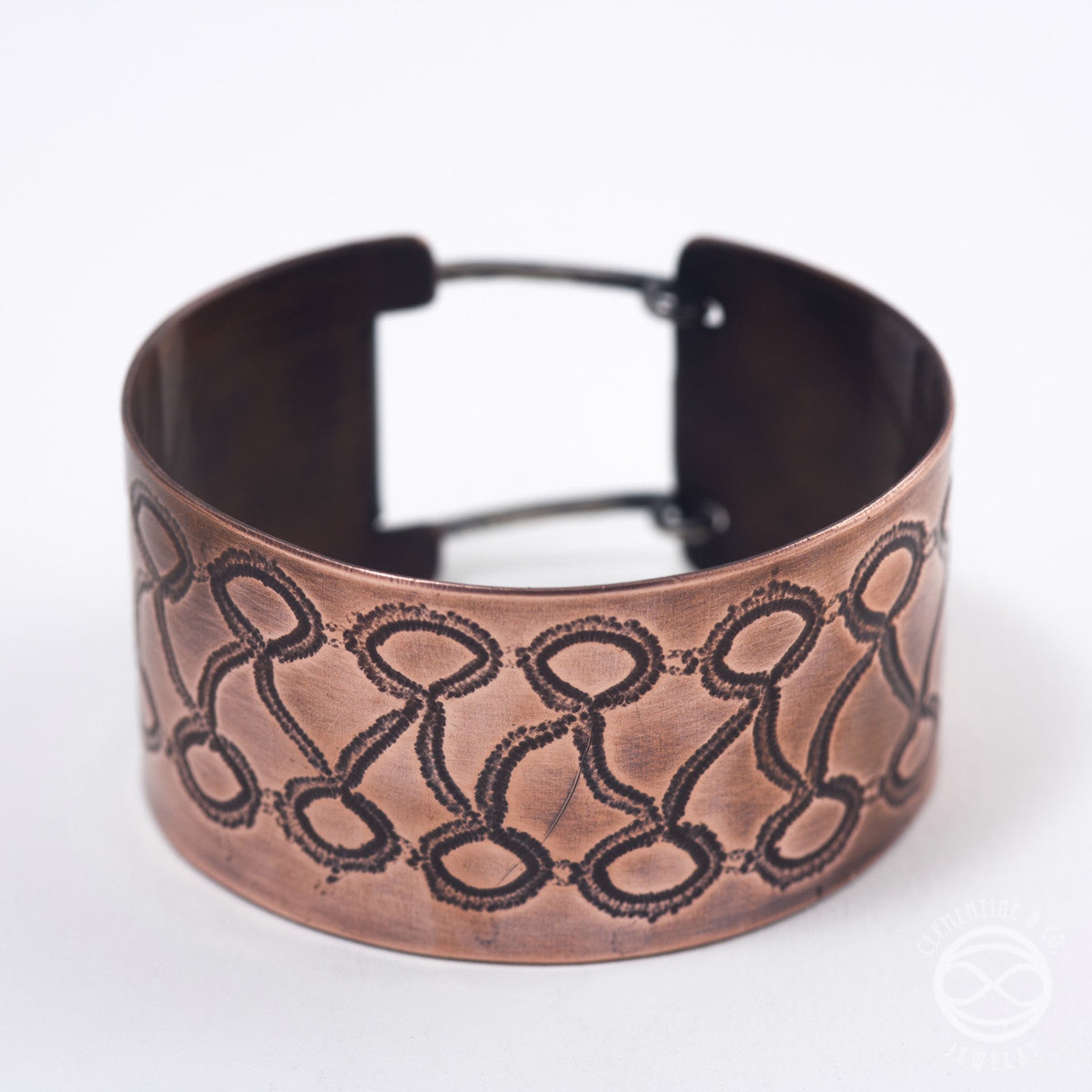 Vintage Lace Buckle Cuff - copper / large by Clementine & Co. Jewelry