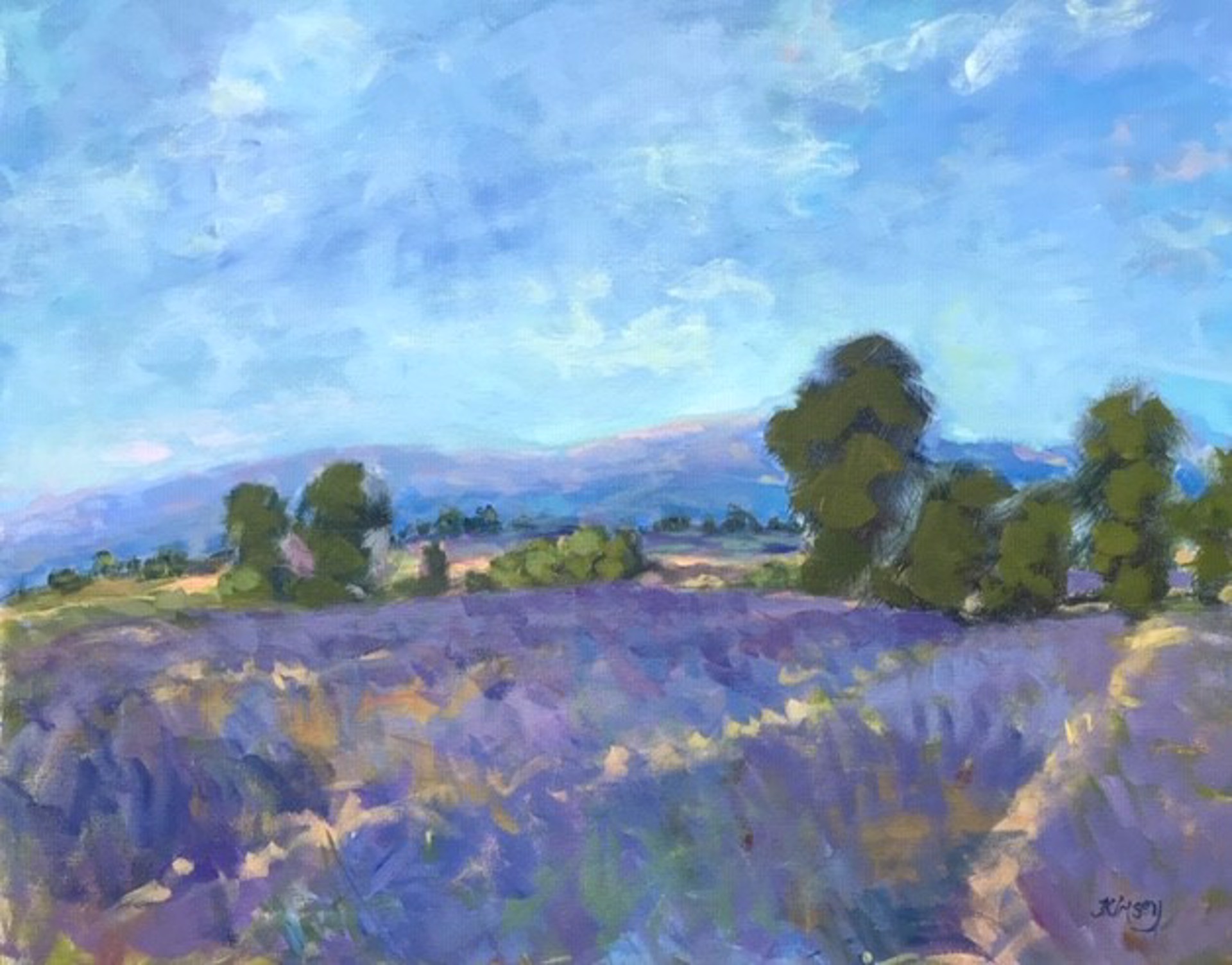 Blue Sky in Provence by Lorraine Kimsey