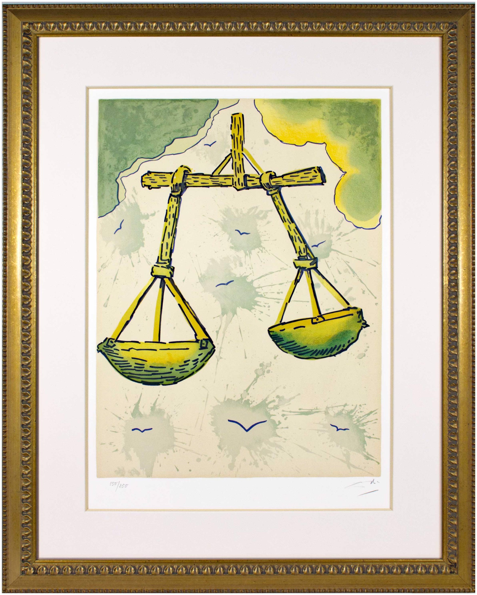 Libra From Signs of the Zodiac Series by Salvador Dali