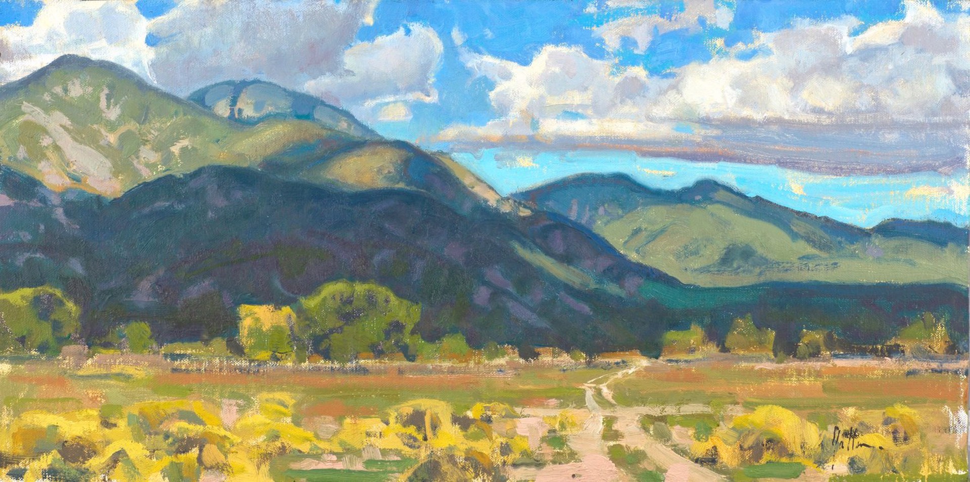 Taos, Track to the Mountains by Bill Gallen