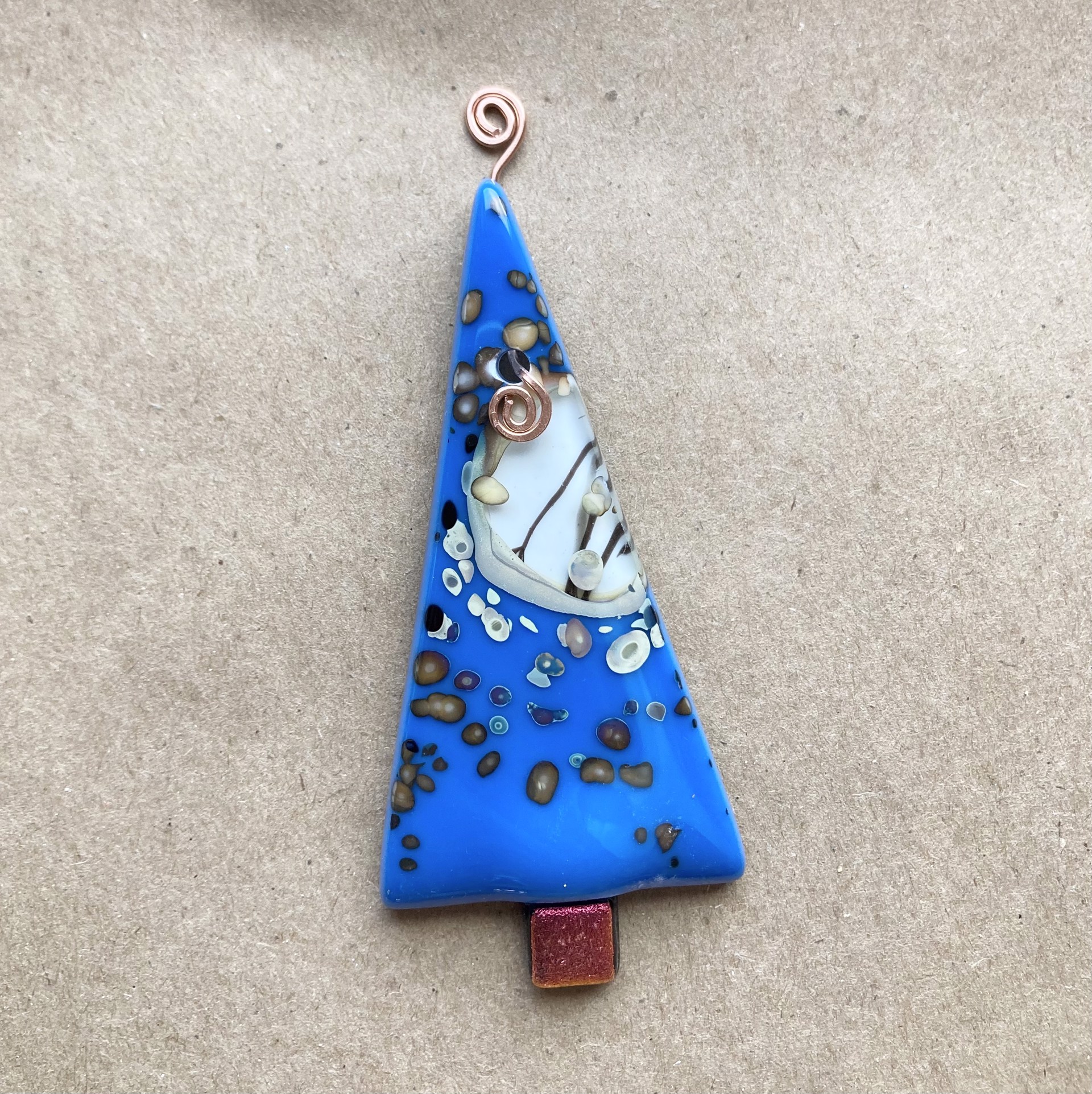 Blue Tree Ornament by Doug and Barbara Henderson