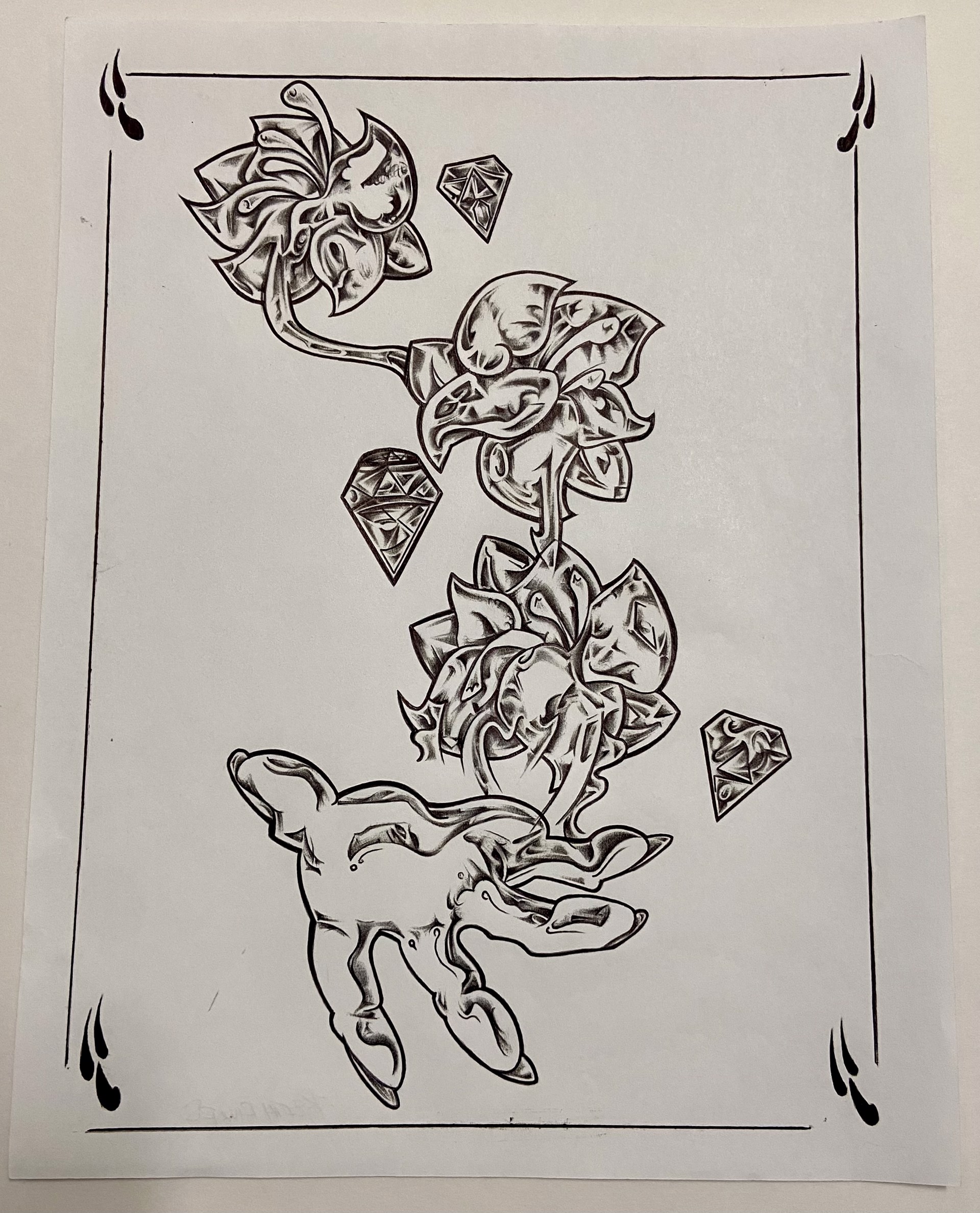 Cupcake Diamond Tattoo Art by Shattered Glass