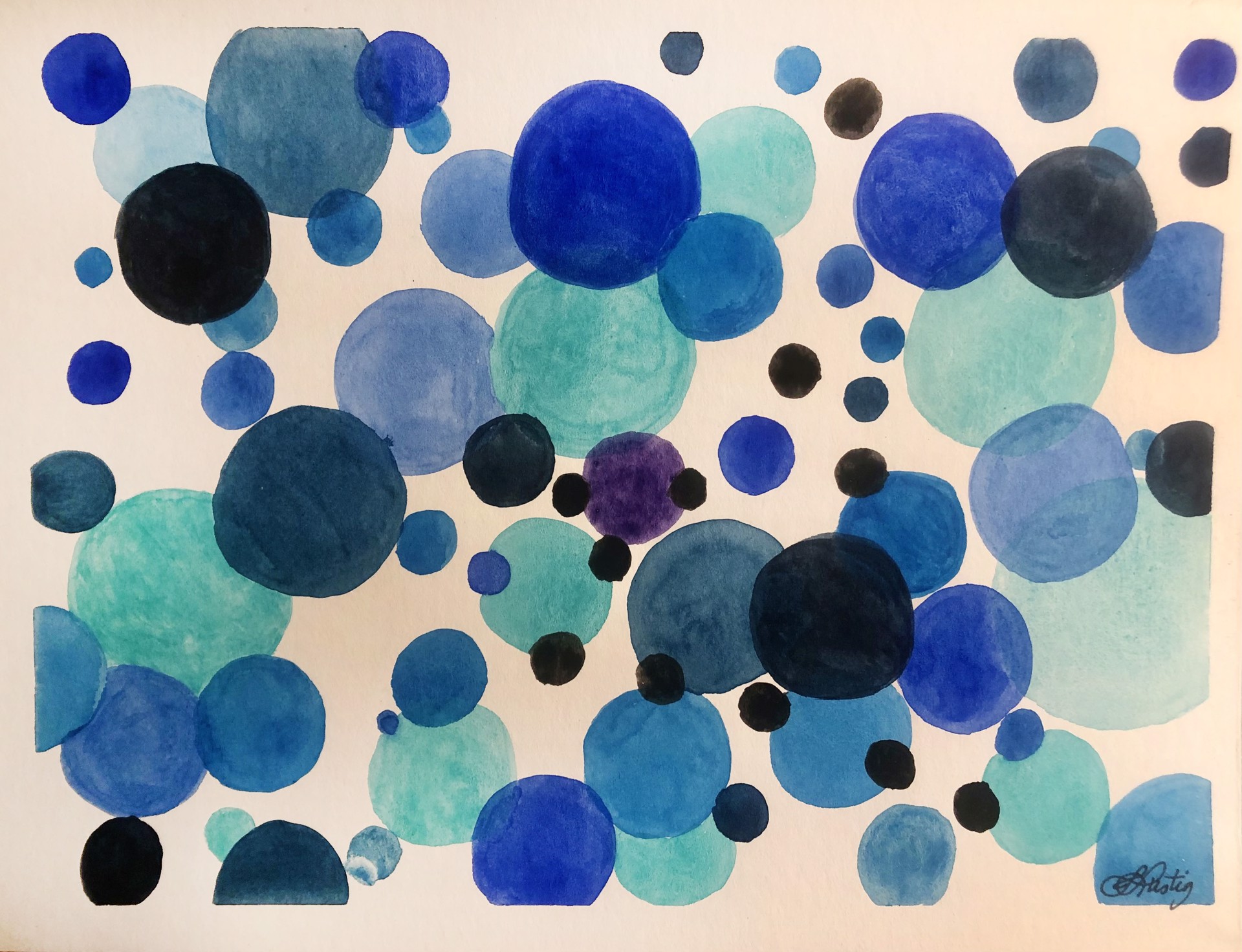 Blue Bubbles by Steven Lustig