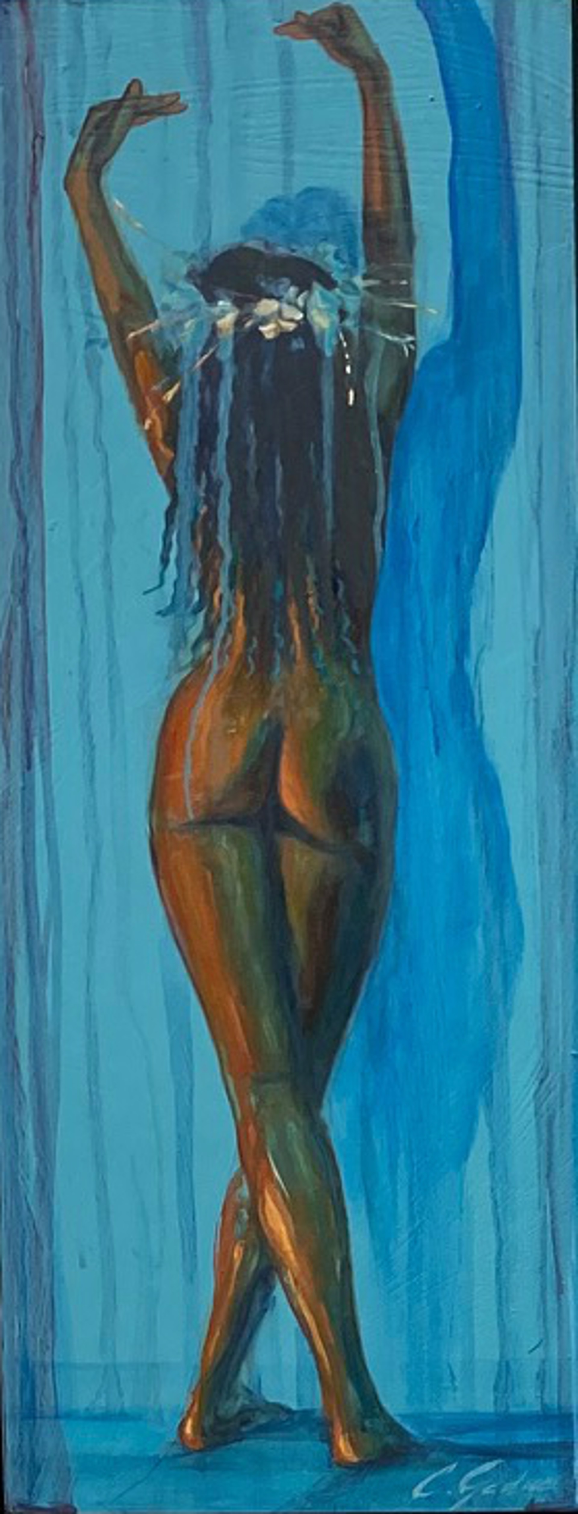 Blue Nude 13 by Carrie Jadus