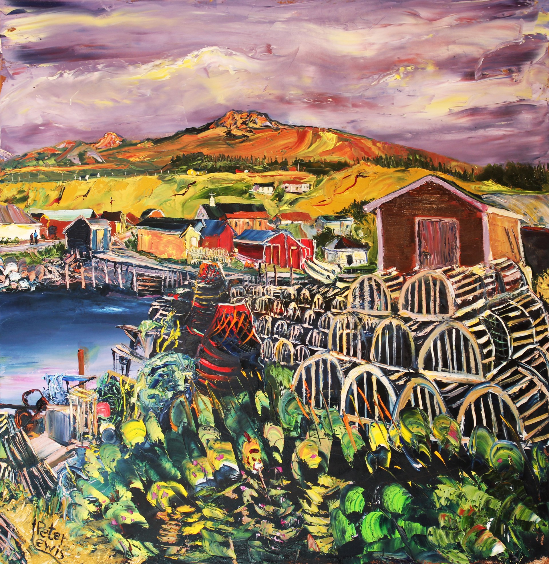 Overlooking Trout River by Peter Lewis