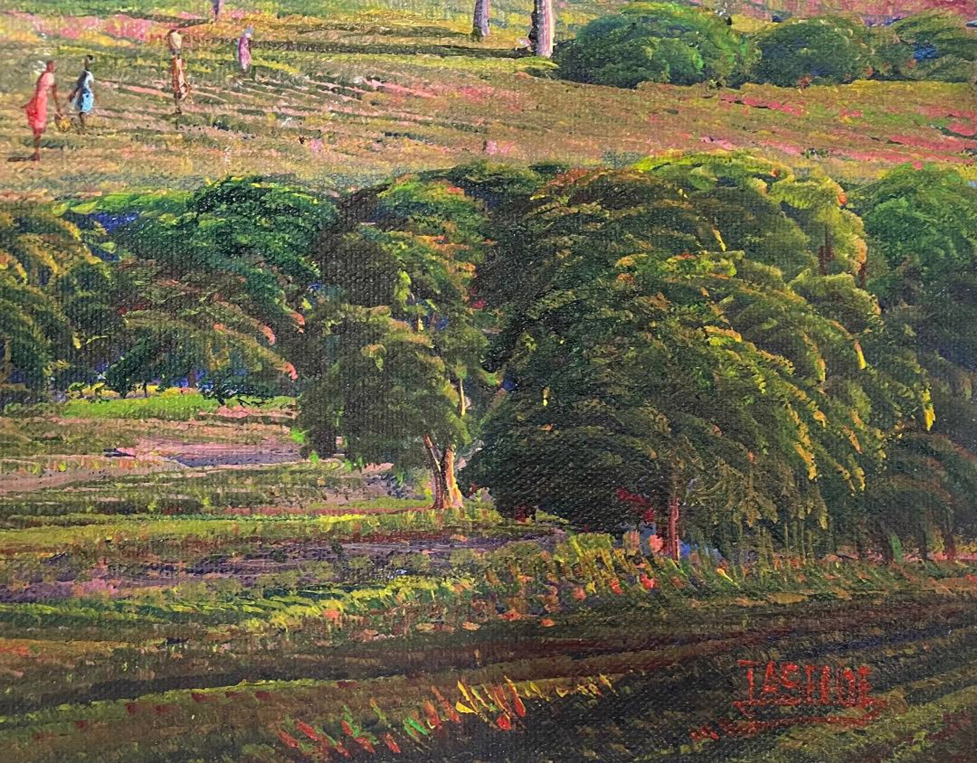 Landscape with Bay View #31MFN by Jean Adrien Seide (Haitian, b.1956)