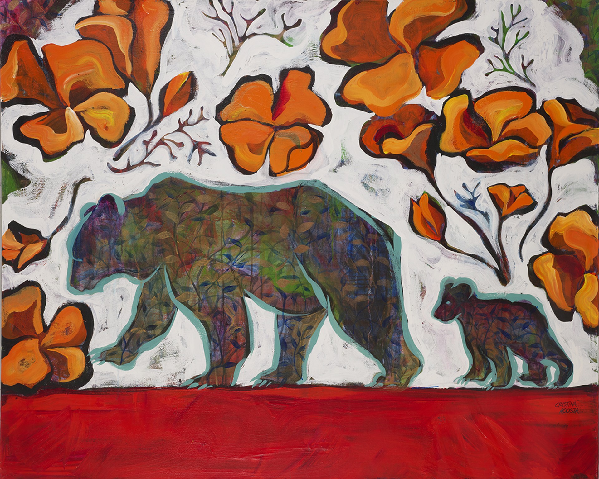 Gold State Mama Bear by Cristina Acosta