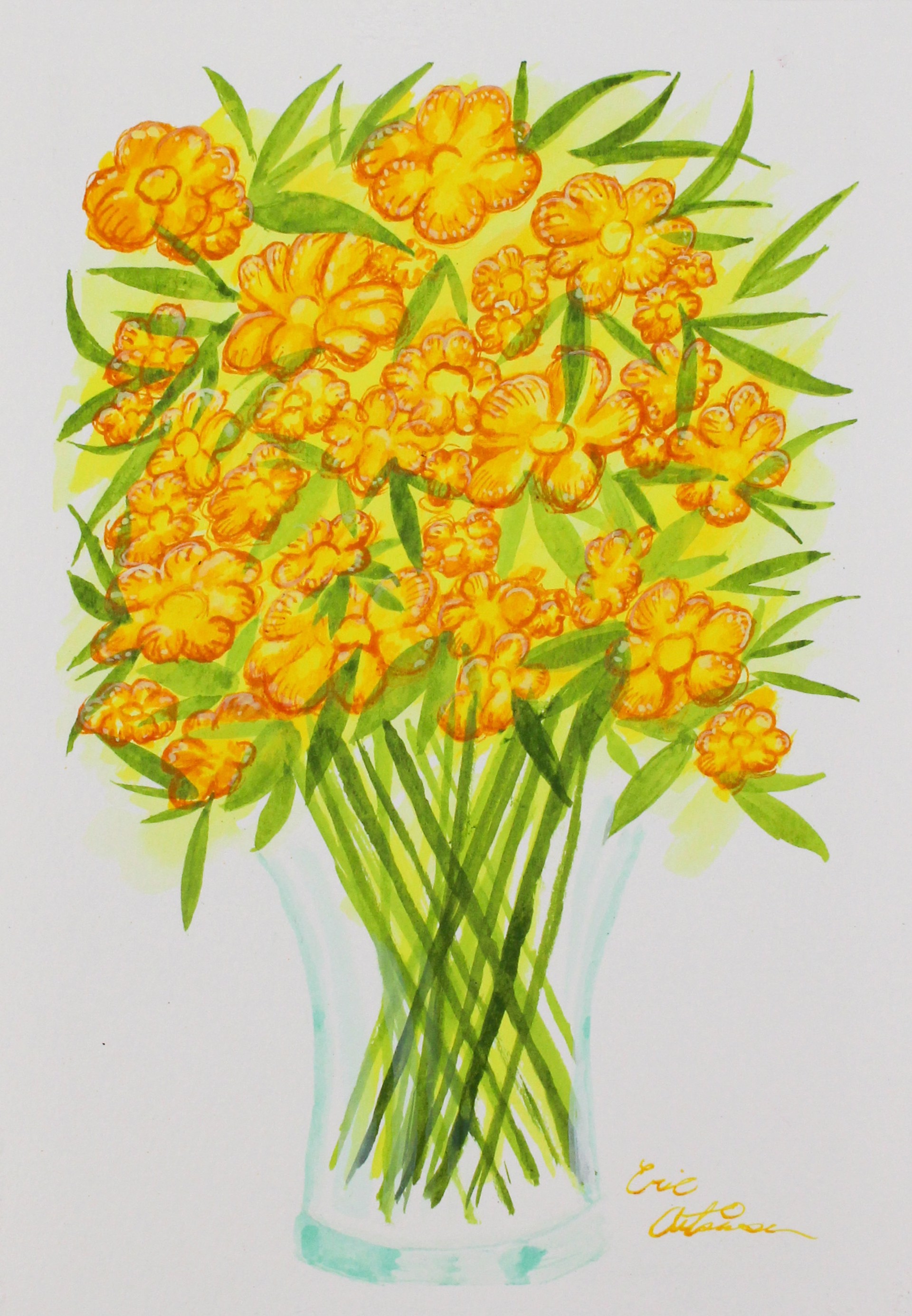 Yellow Flowers by Eric Atkinson