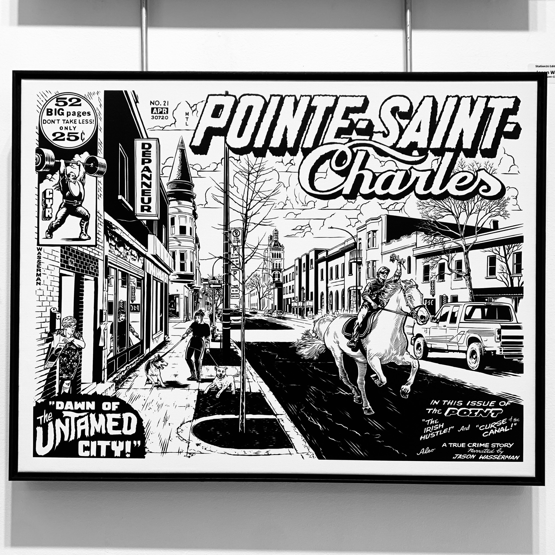 Pointe Saint-Charles, on canvas by Jason Wasserman