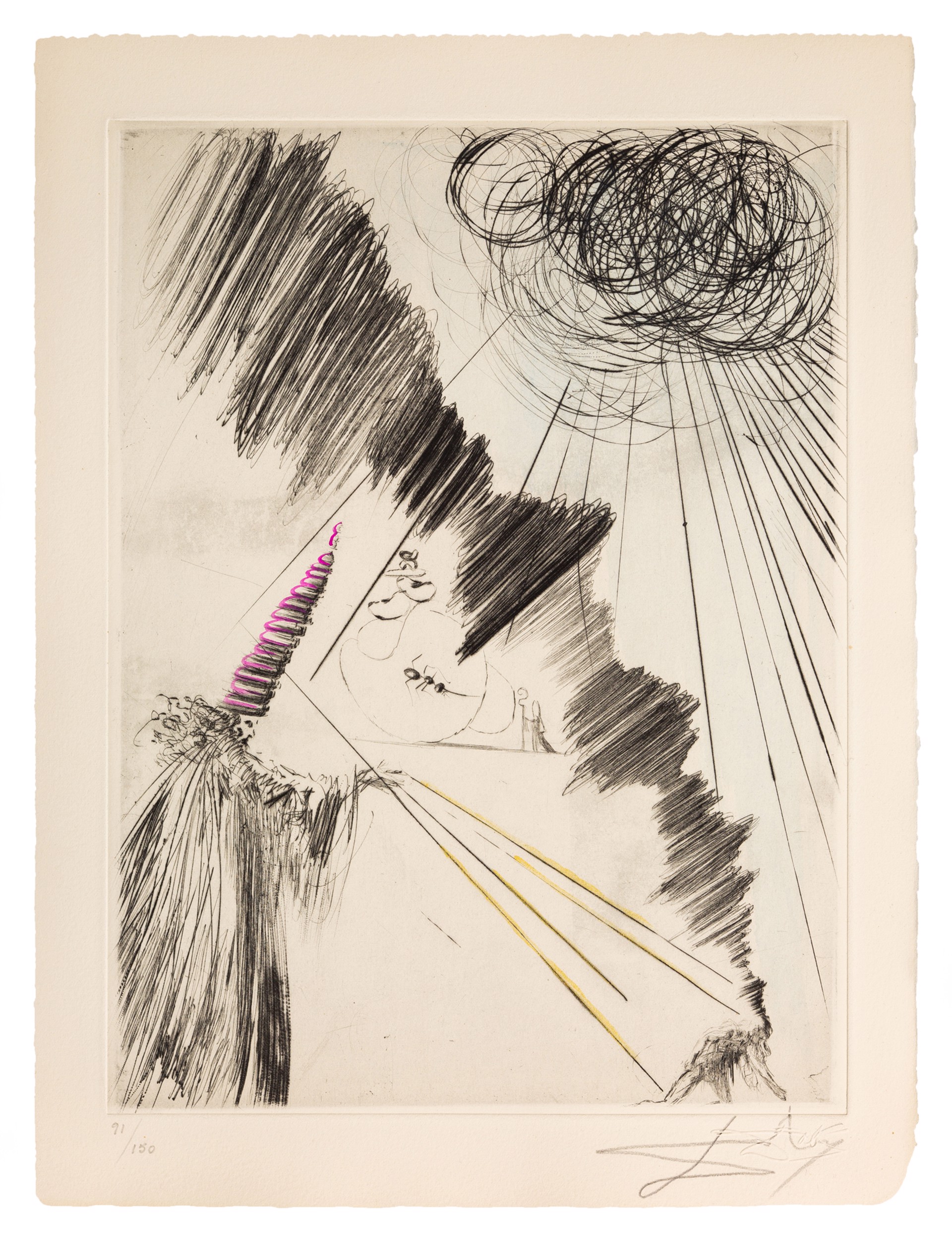 Faust "Woman with Clown" by Salvador Dalí
