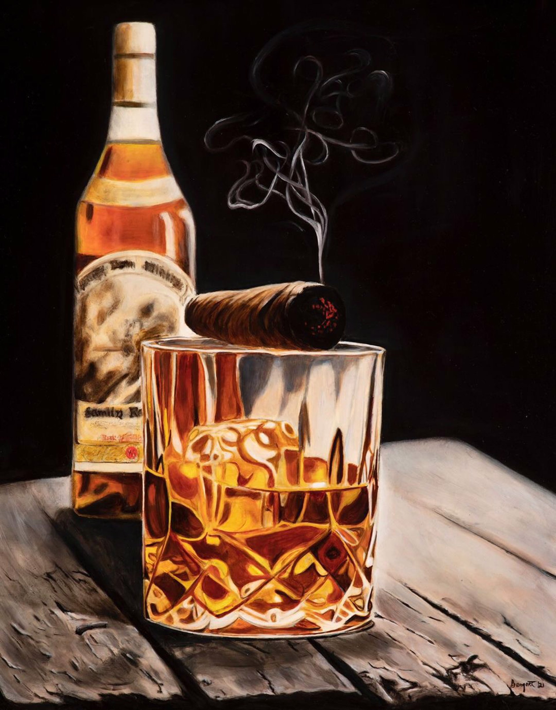 Pappy and Cigar by Todd Bergert