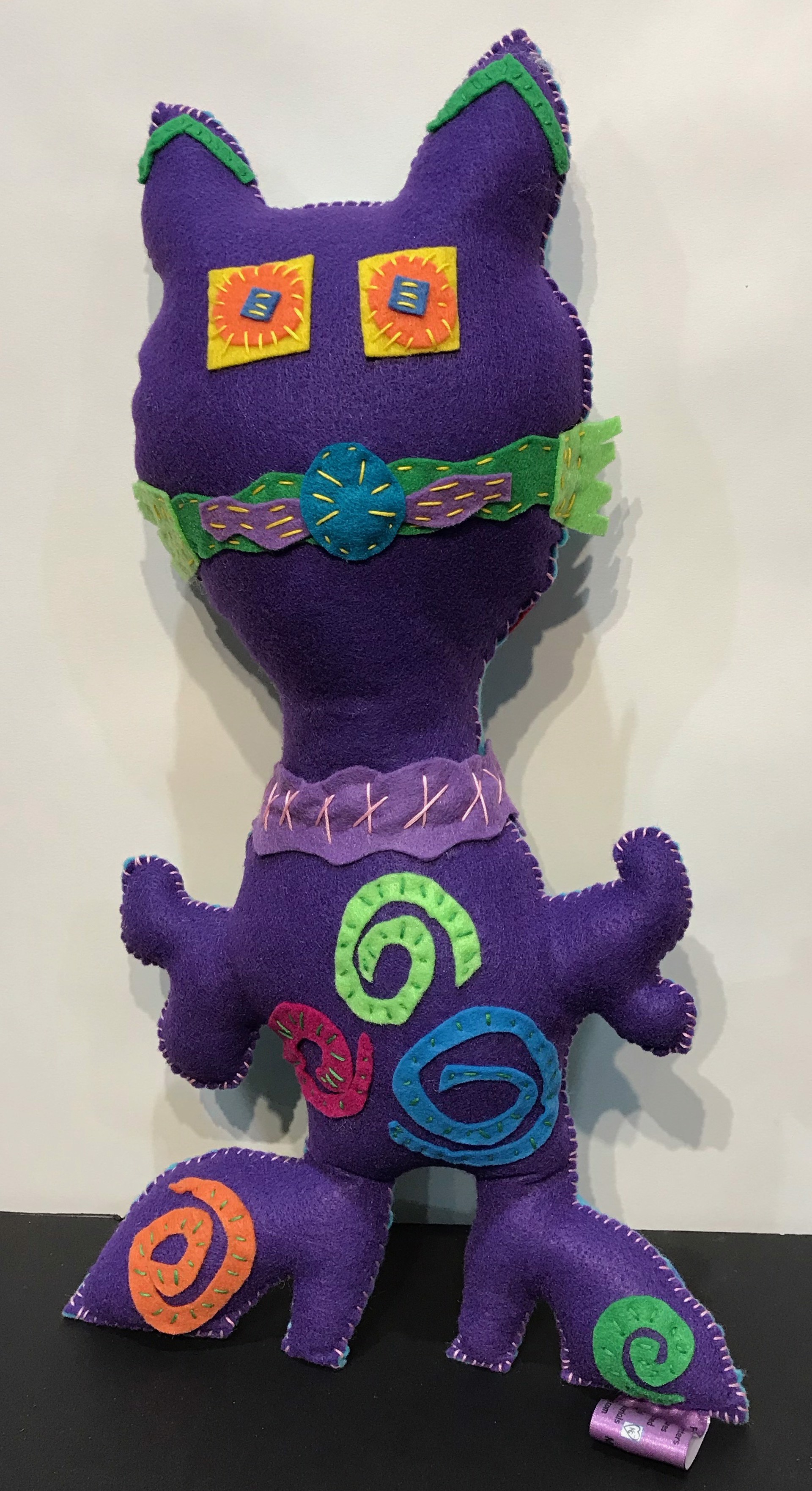 Free Range Critter- Purple and Turquoise  by Kerry Green