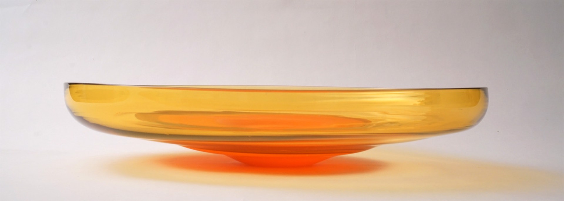 Orange Gold Landscape Bowl by Bengt & Trefny Hokanson