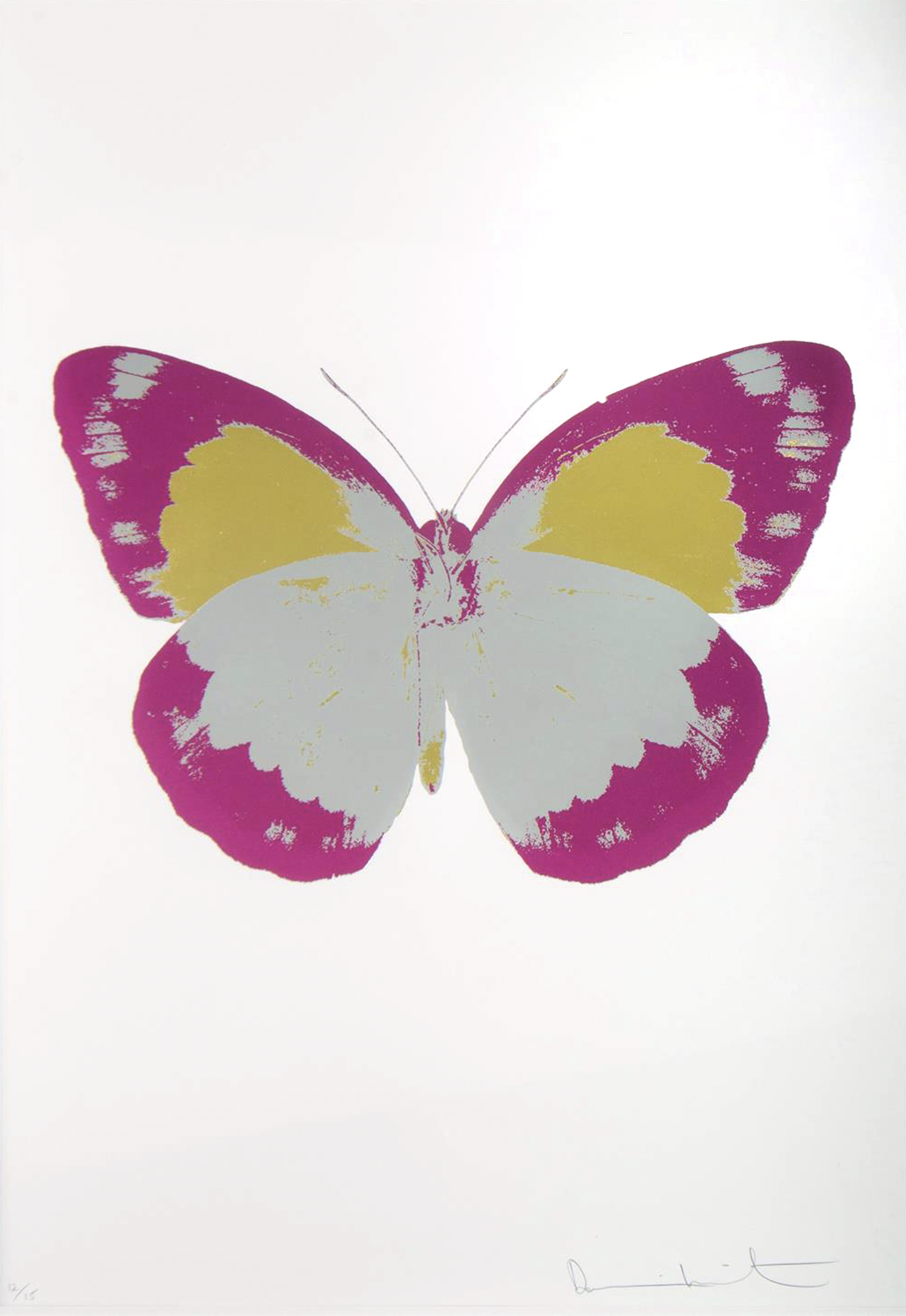 The Souls II (Silver Gloss, Fuchsia Pink, Oriental Gold) by Damien Hirst