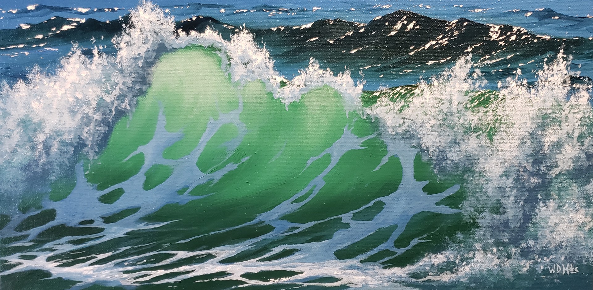 Study of Waves in Early Light by William D. Hobbs
