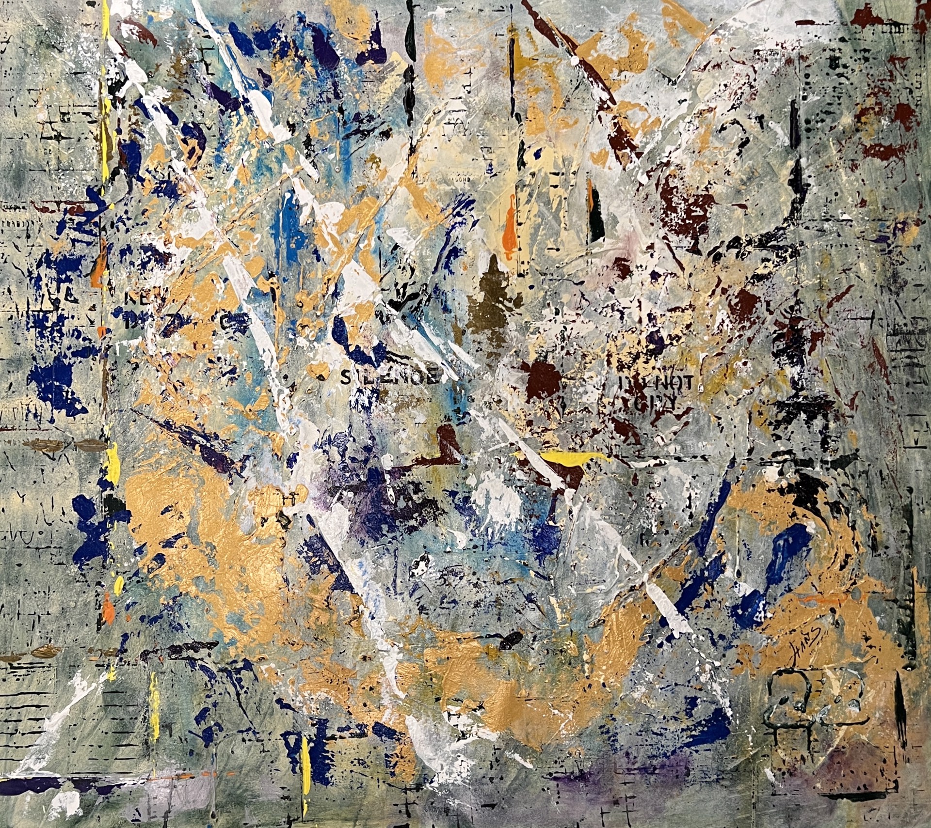ABSTRACT BLEND OF COLOR by HANS BARRERA