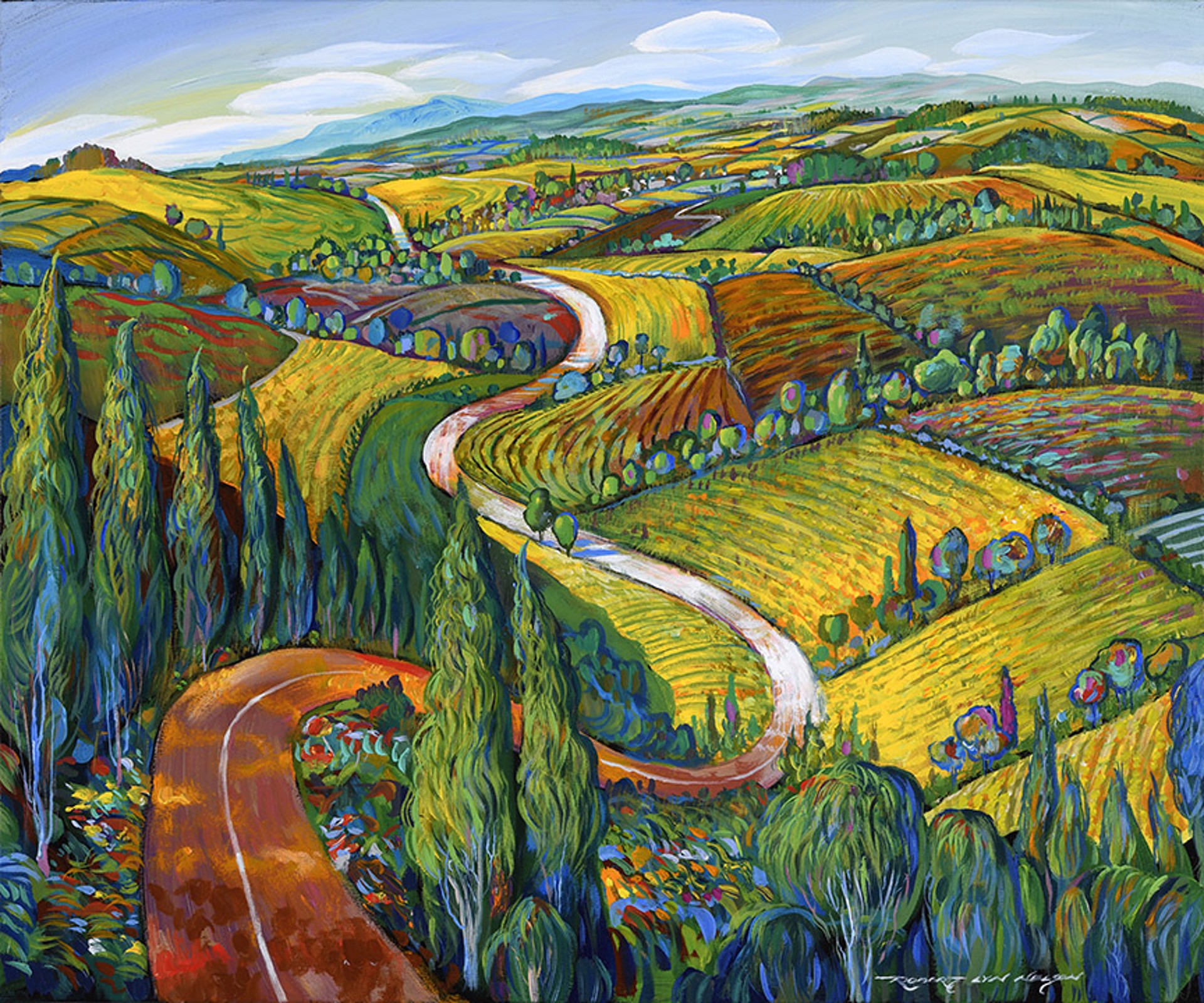 Patterns - Wine Country Series by Robert Lyn Nelson