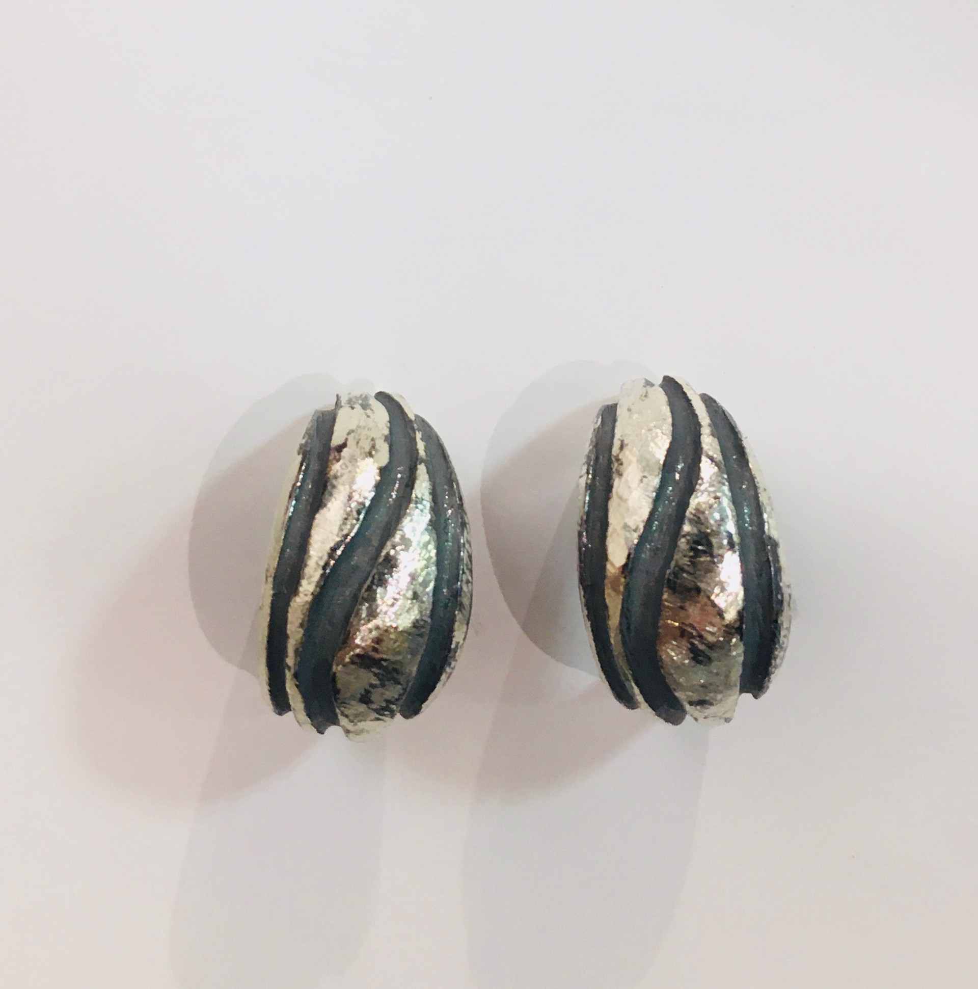 Silver Hoop Earrings by DAHLIA KANNER