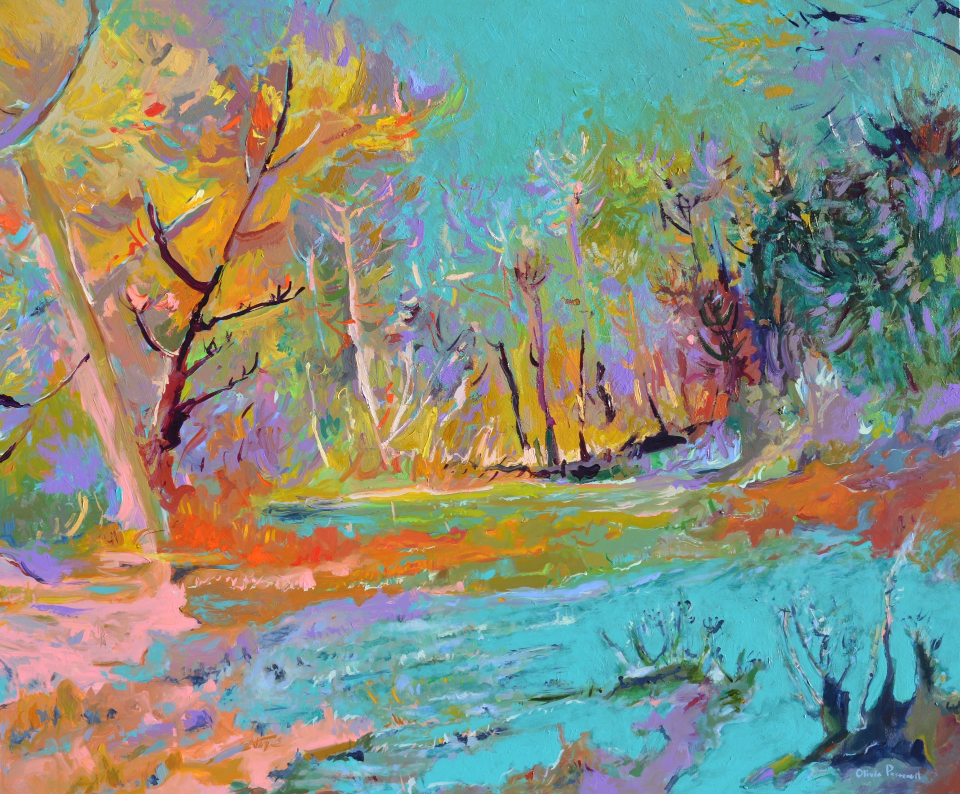 Teal Marshes in Autumn by Olivia Perreault