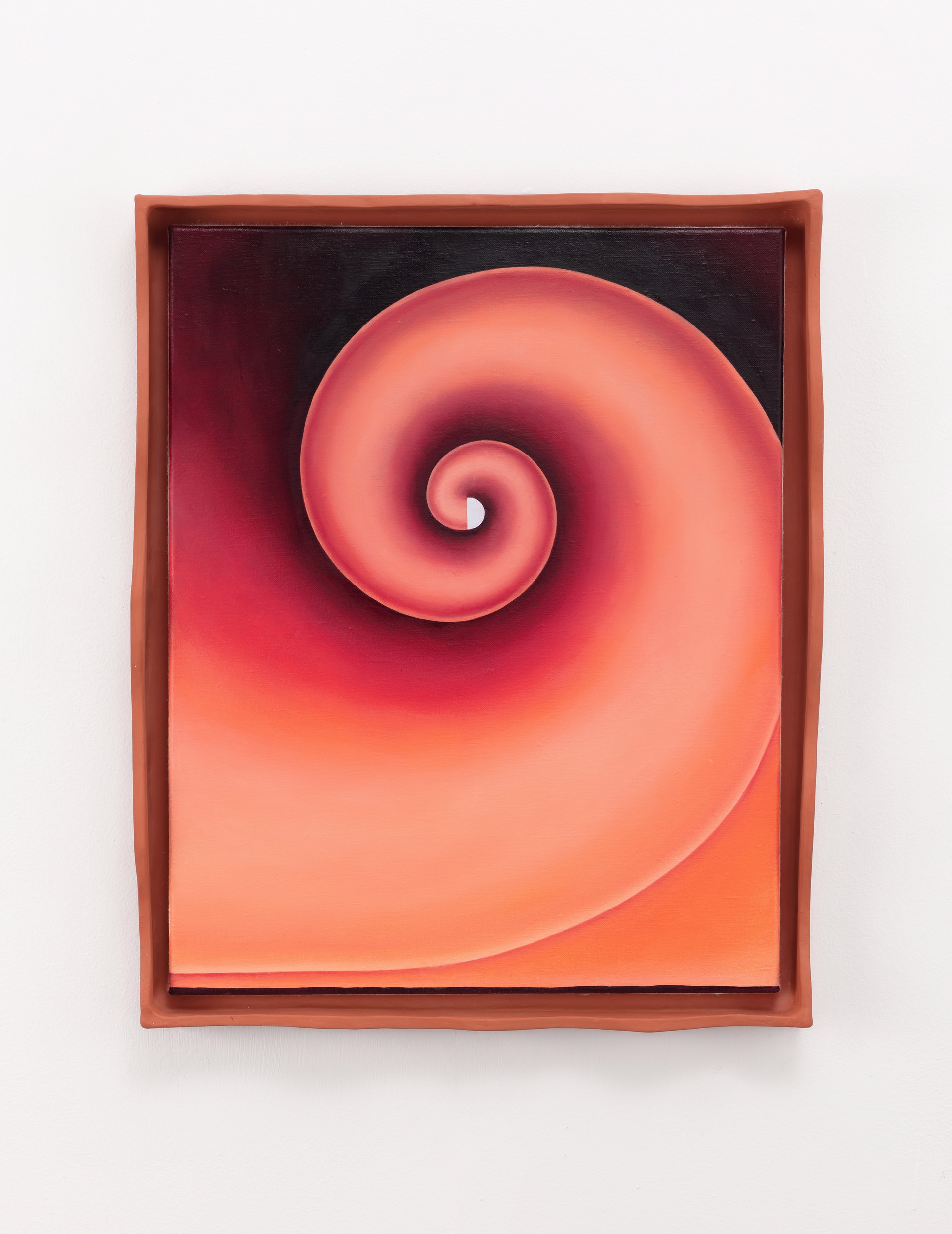 Spiral (Alizarin) by Emily Weiner