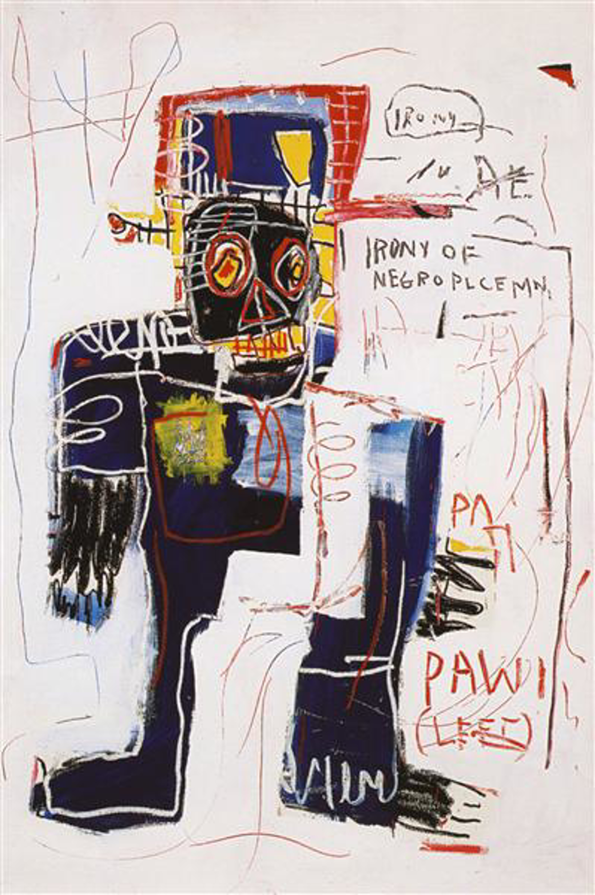 Irony Of The Negro Policeman by Jean-Michel Basquiat | ArtCloud