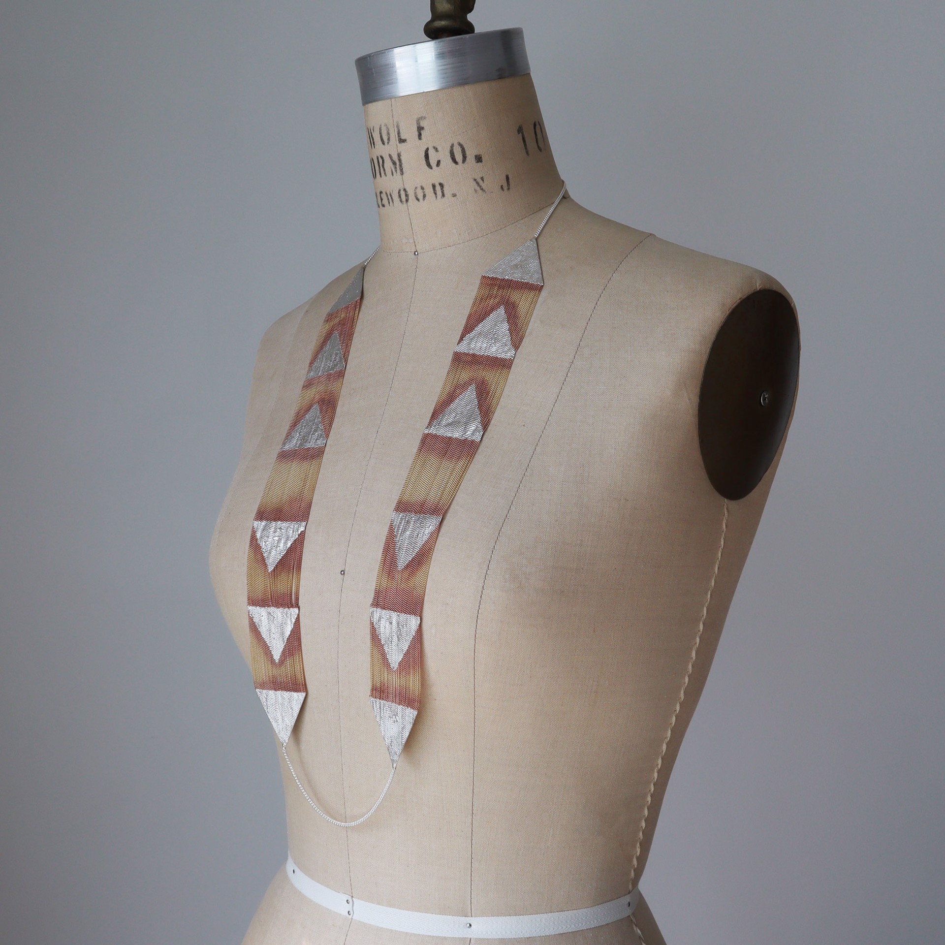Low Triangle Necklace by Hannah Keefe