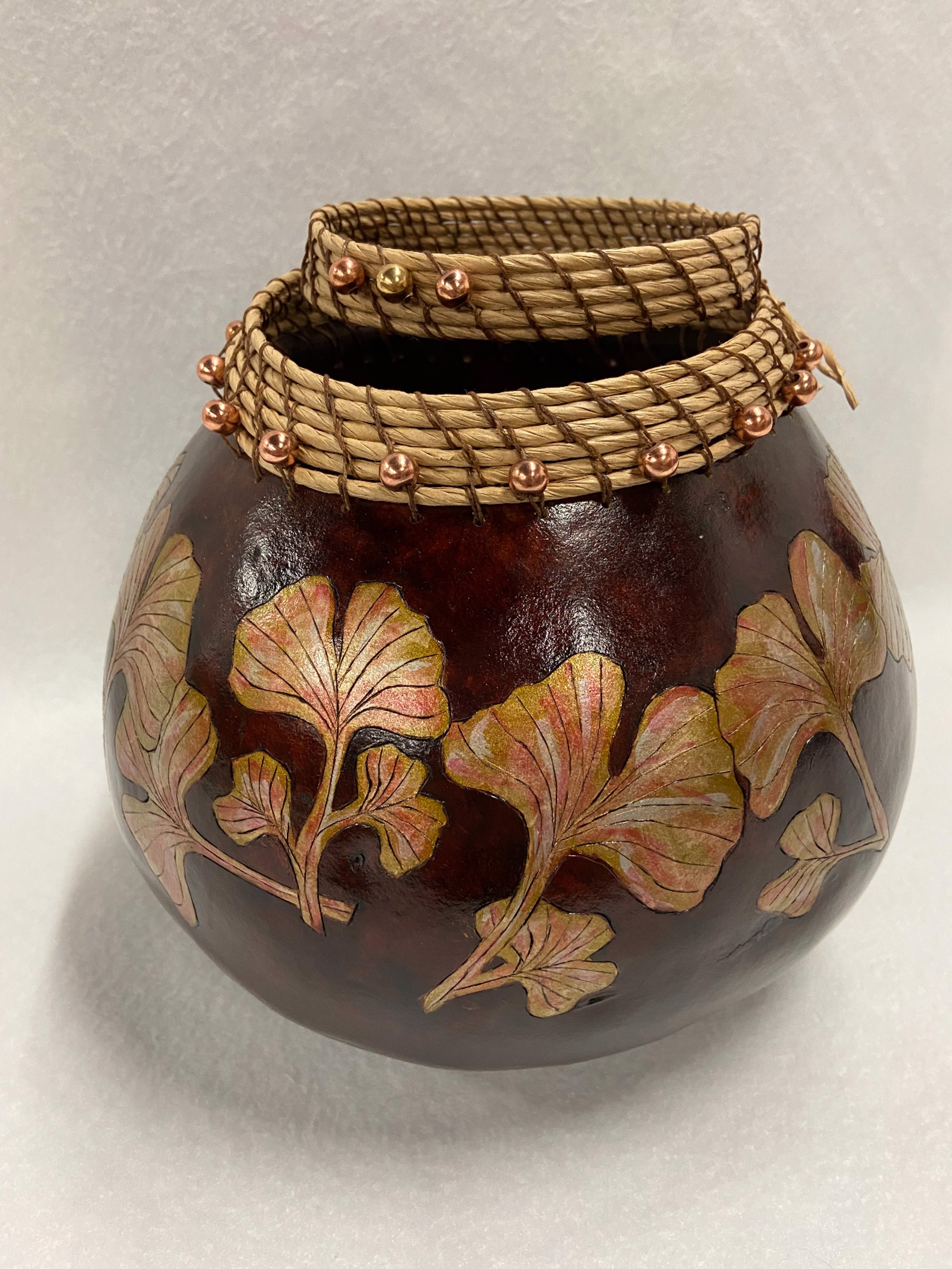 Mahogany and Copper Ginkos by Kate Shoemaker
