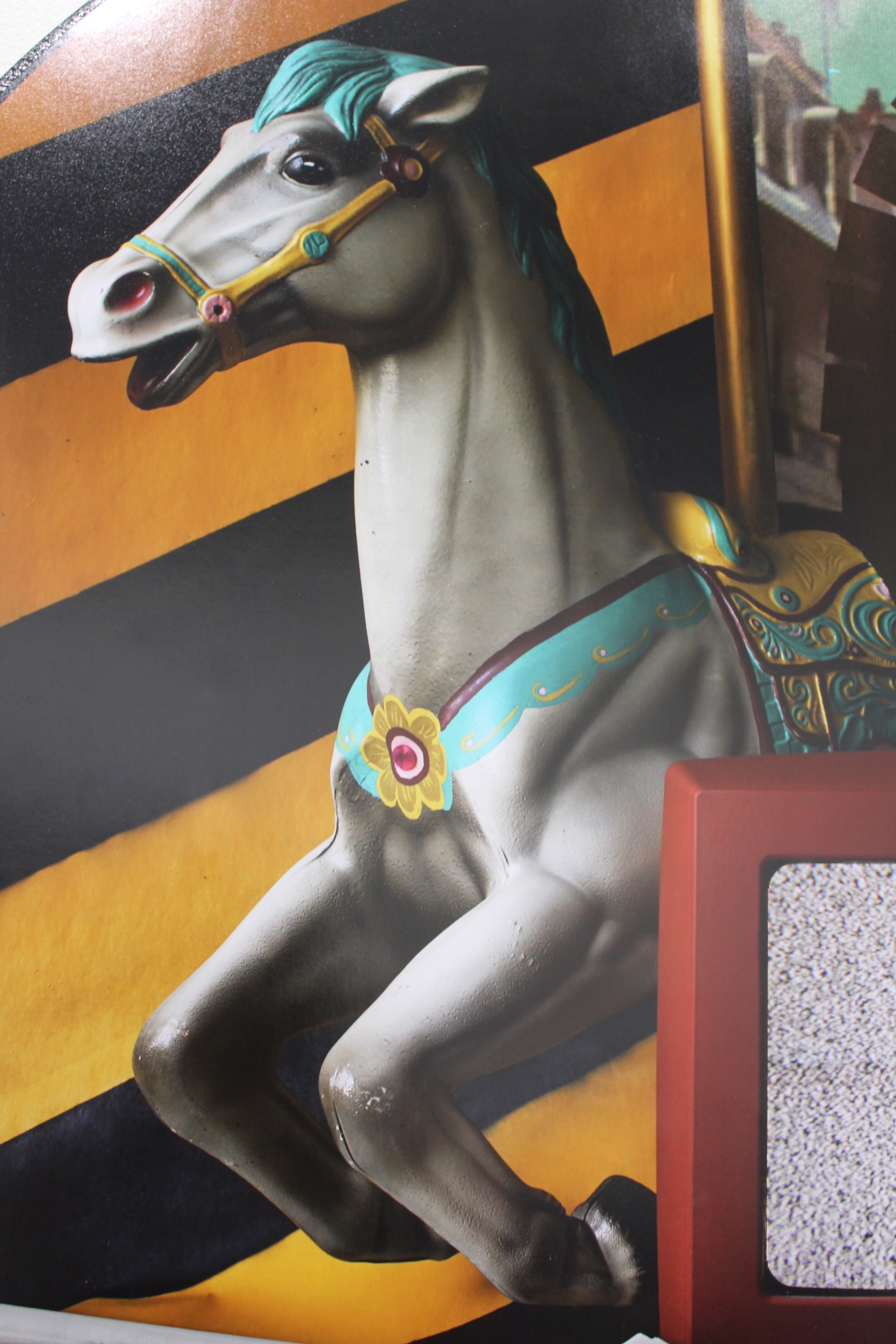Carousel Horse with TV by Matt Morris