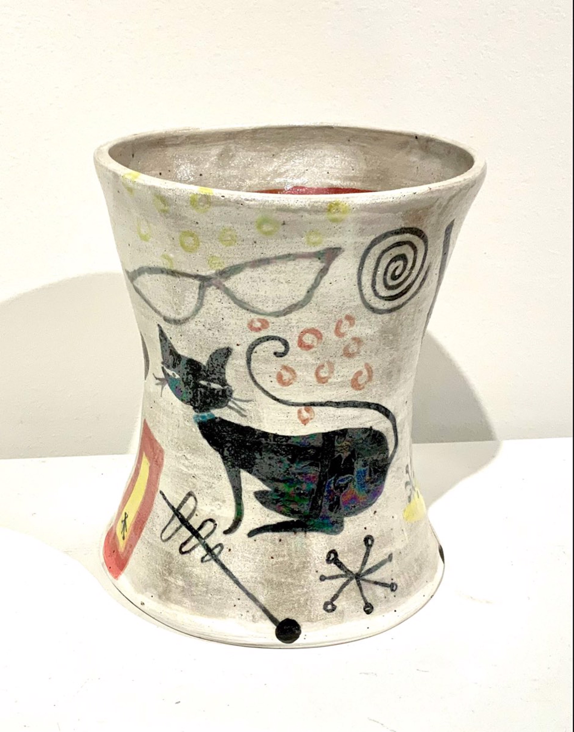 Cat Celebration Vase by Estell Osten