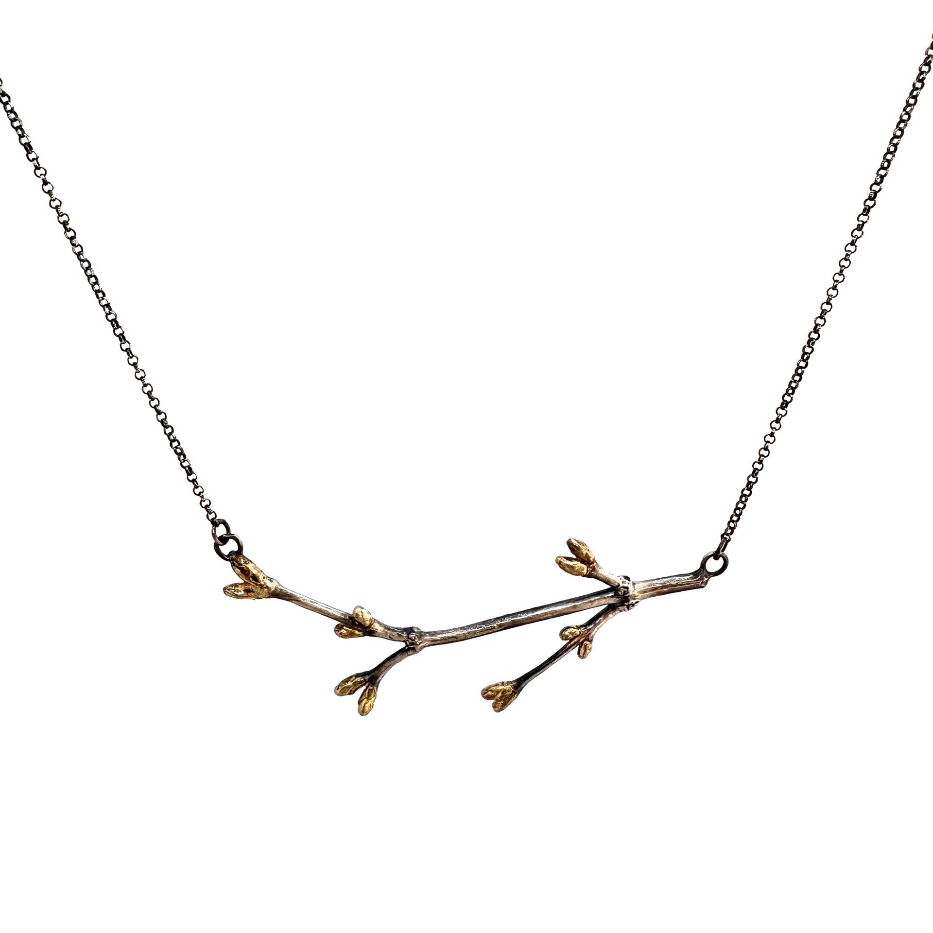 Maple Necklace w/ 24k Gold by Sara Thompson