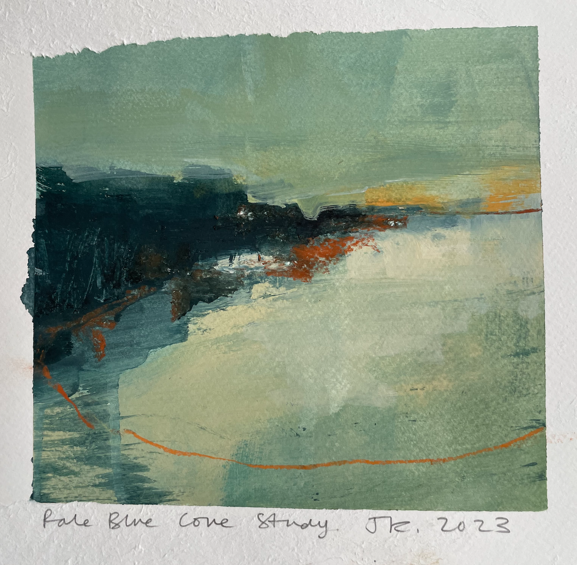 Pale Blue Cove Study by Jane Kell
