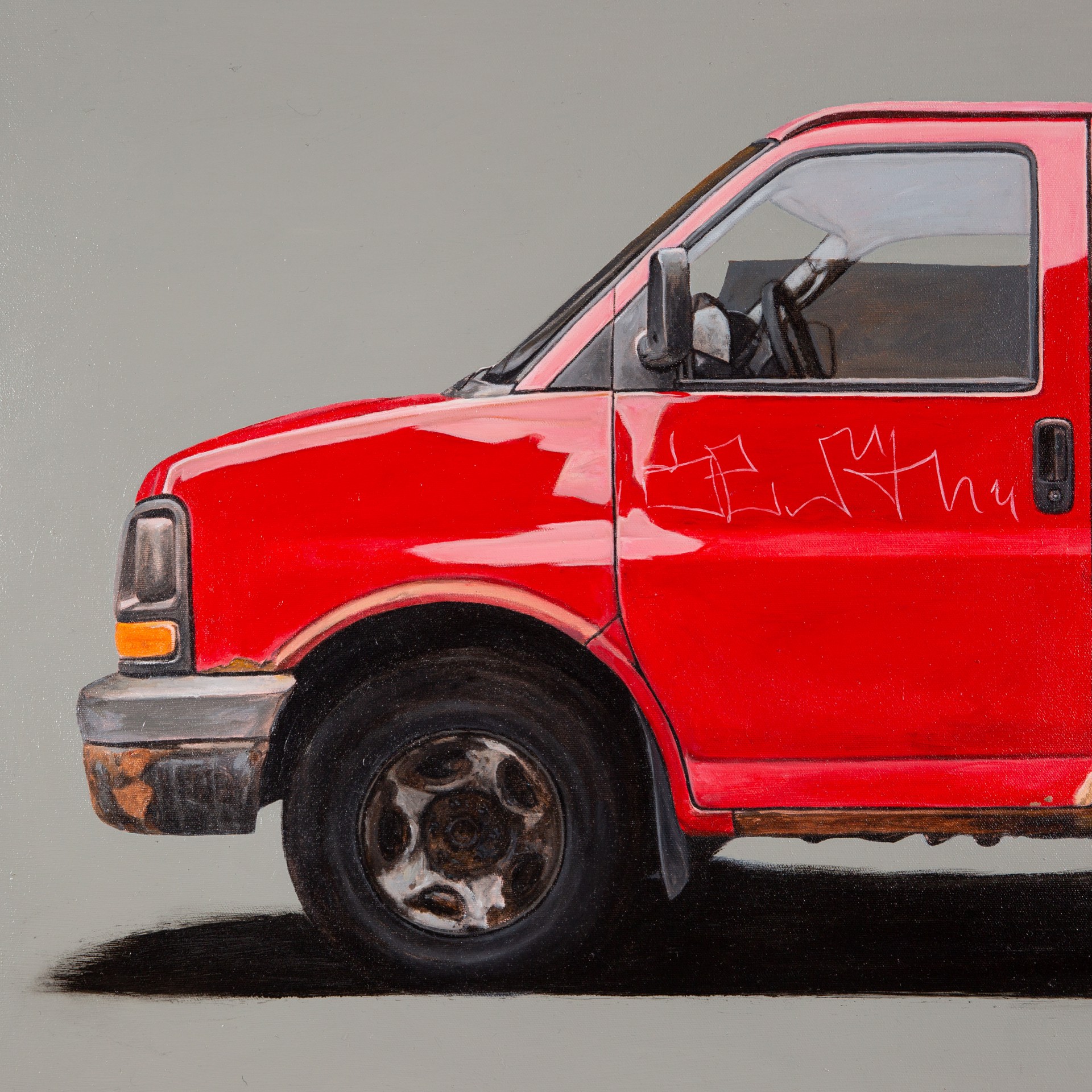 Red cargo by Matthew Belval