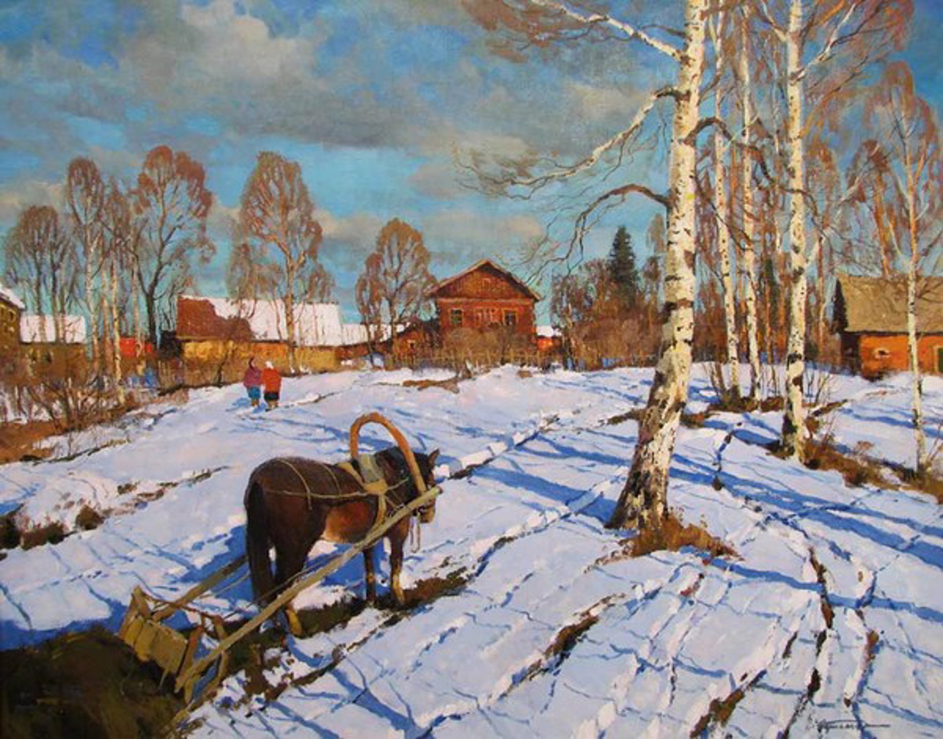 In the Village by Alexander Kremer