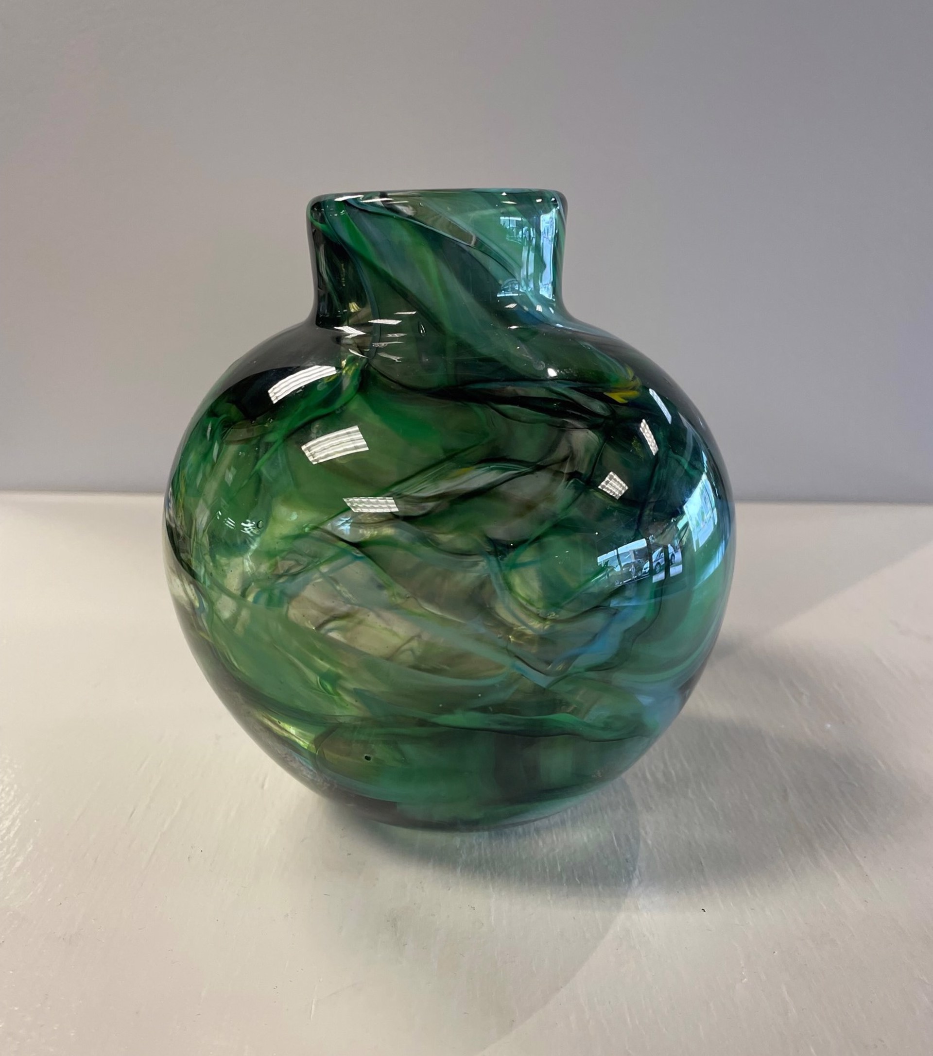 Chard Vase - Green by AlBo Glass