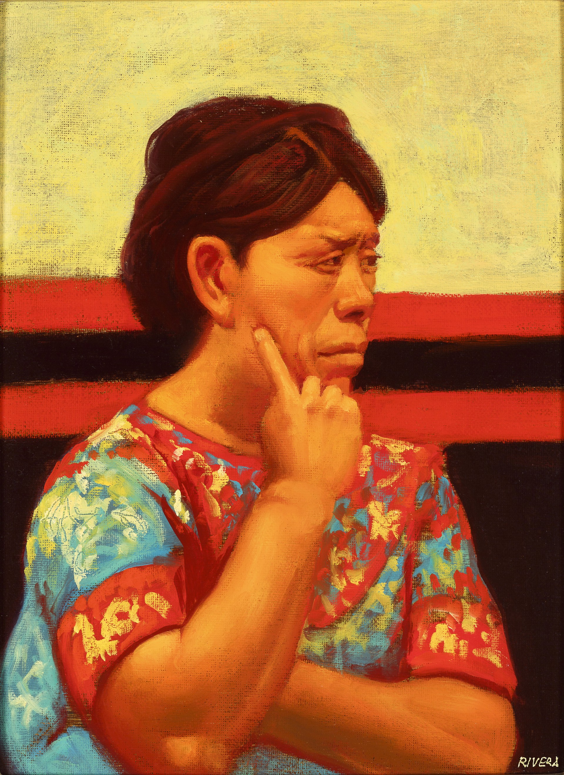 Untitled (Woman Thinking) by Elias Rivera