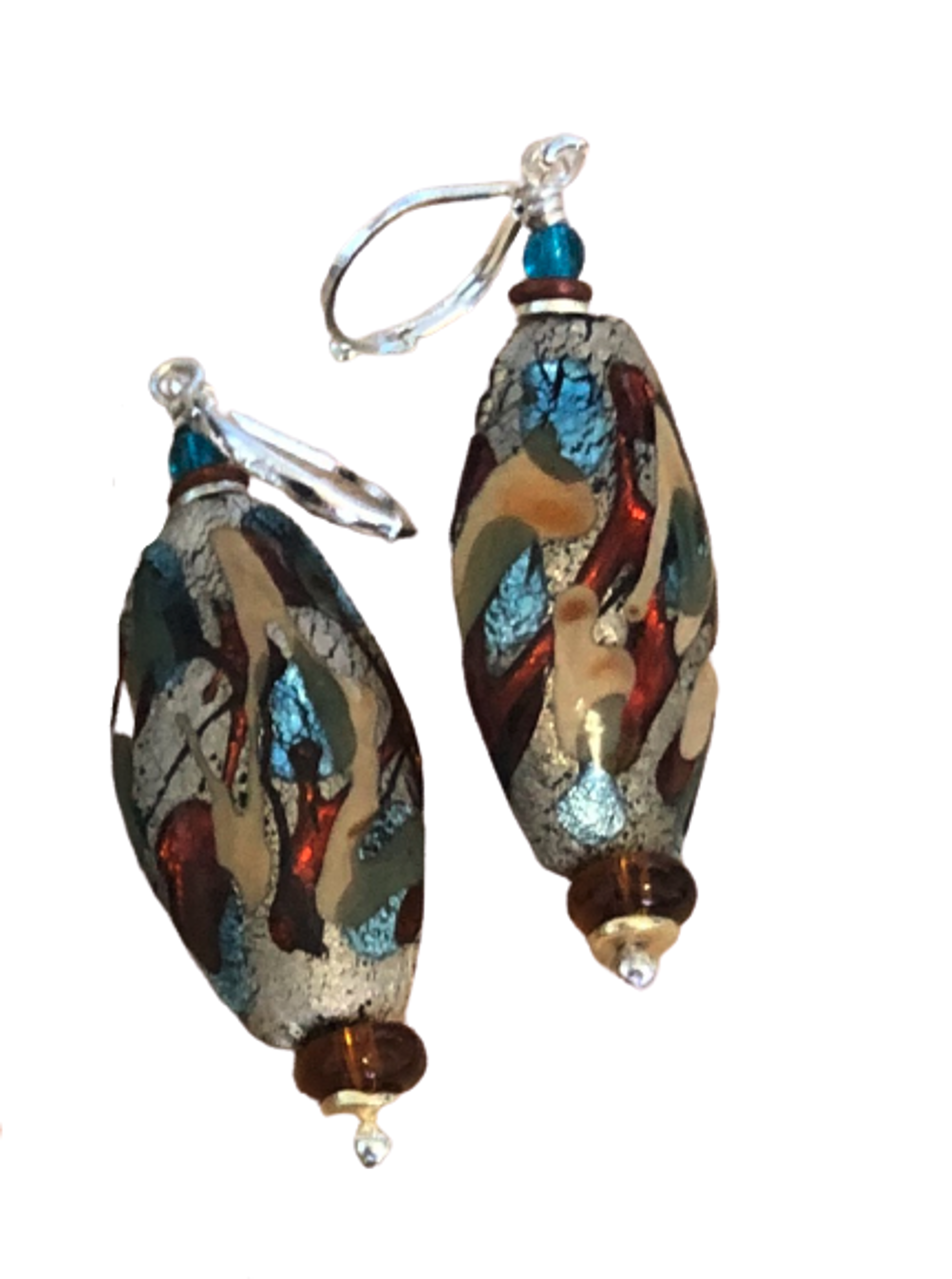 Earrings - Glass Matrix Sparkle by Melissa Rogers