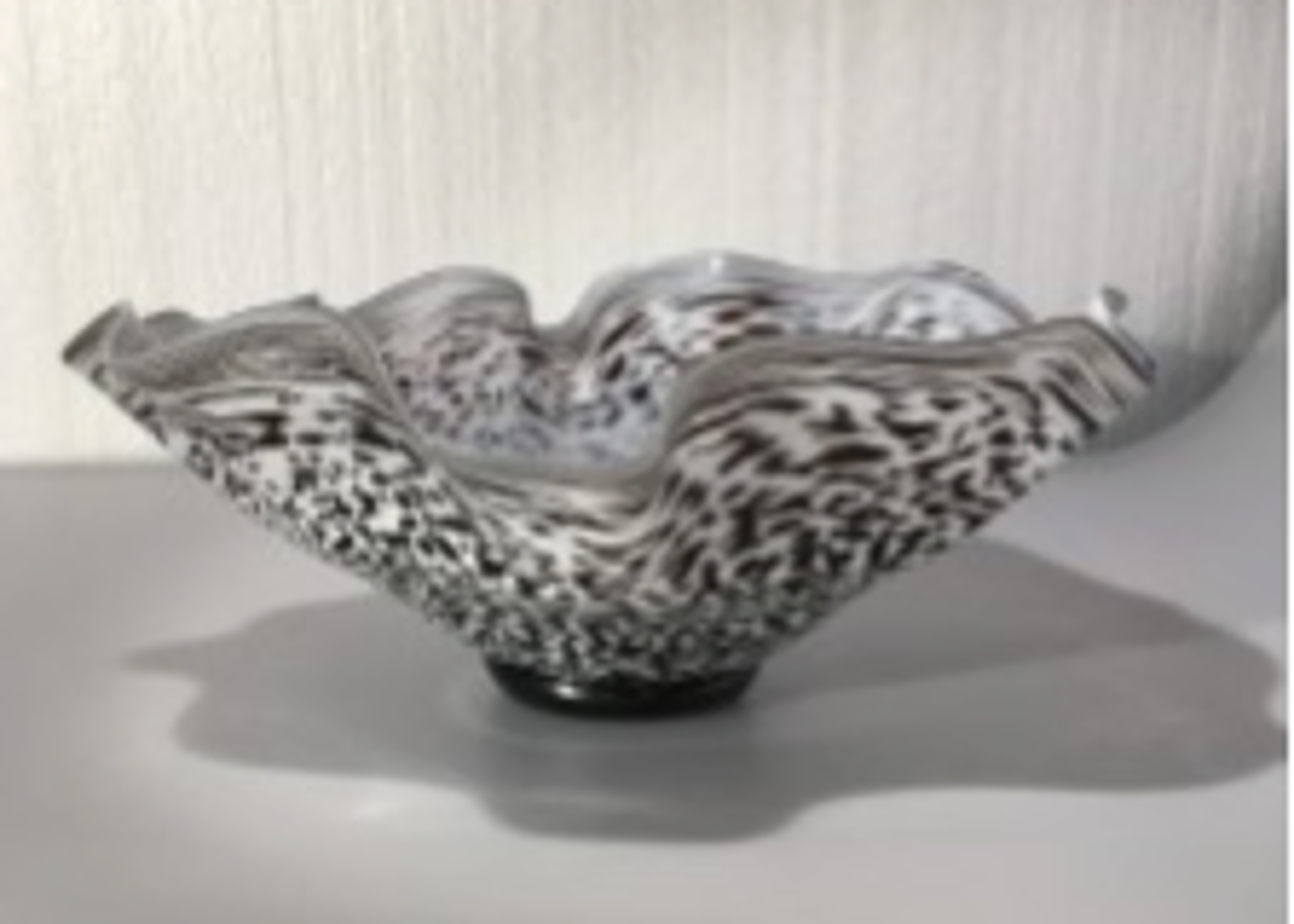 Speckled Egg Wavy Footed Bowl by Hayden MacRae