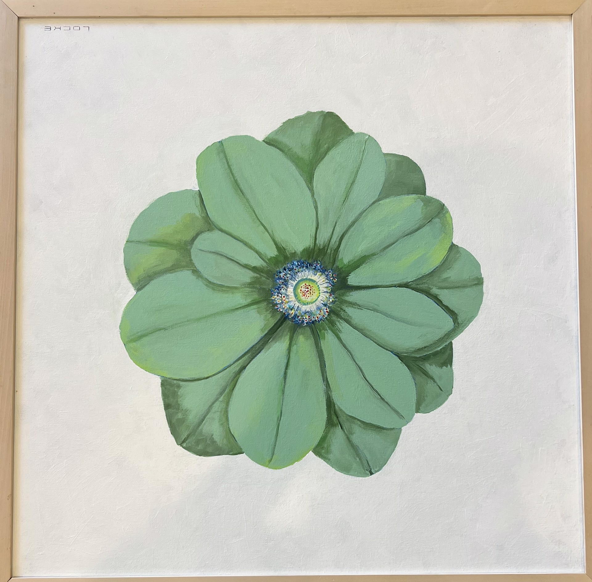 Green flower by Larry Martin Locke