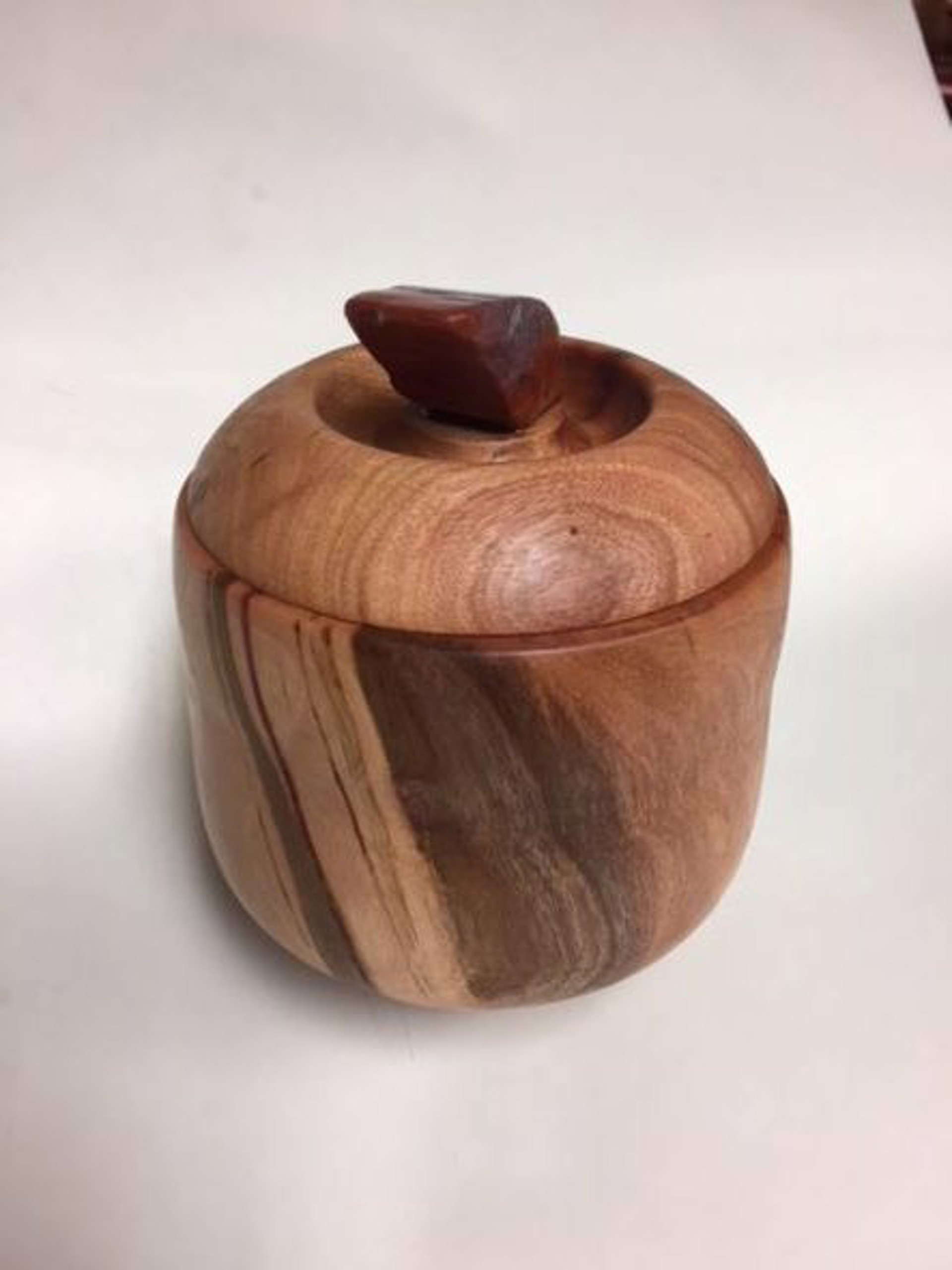 Turned Wood Jar W/Lid 18-2-A by Rick Squires